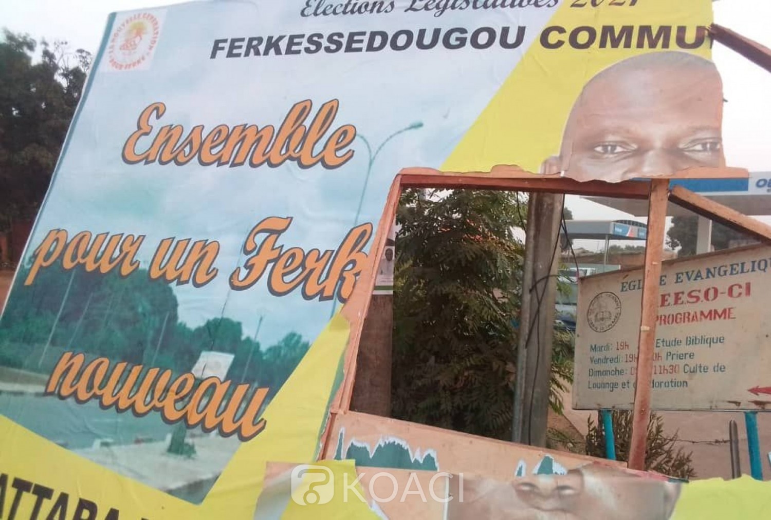 Côte d'Ivoire : Ferké, constatant la destruction de ses panneaux de campagne, un candidat porte plainte