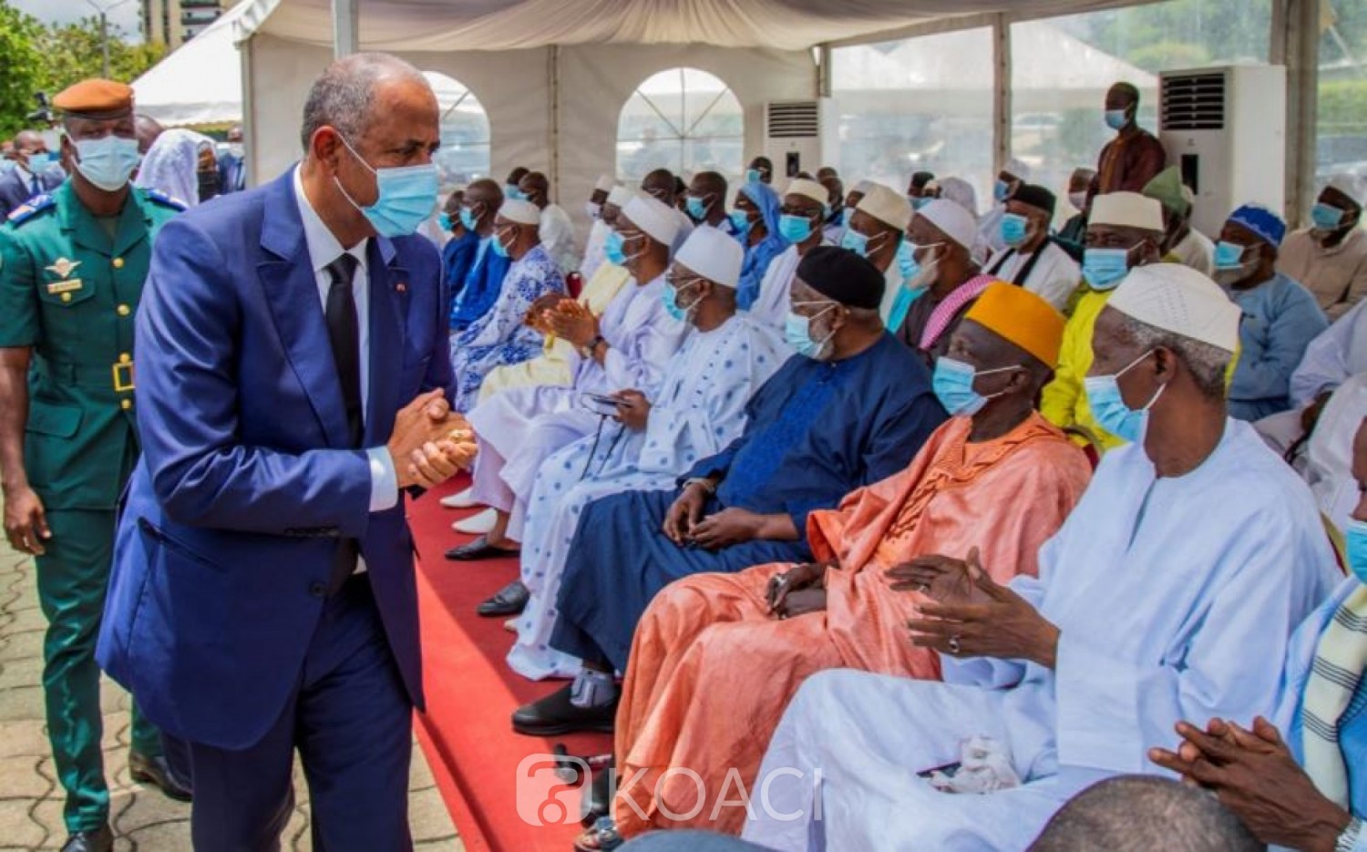 Côte d'Ivoire : Décès du Président du COSIM , Patrick Achi  présente les condoléances du gouvernement à la Communauté musulmane