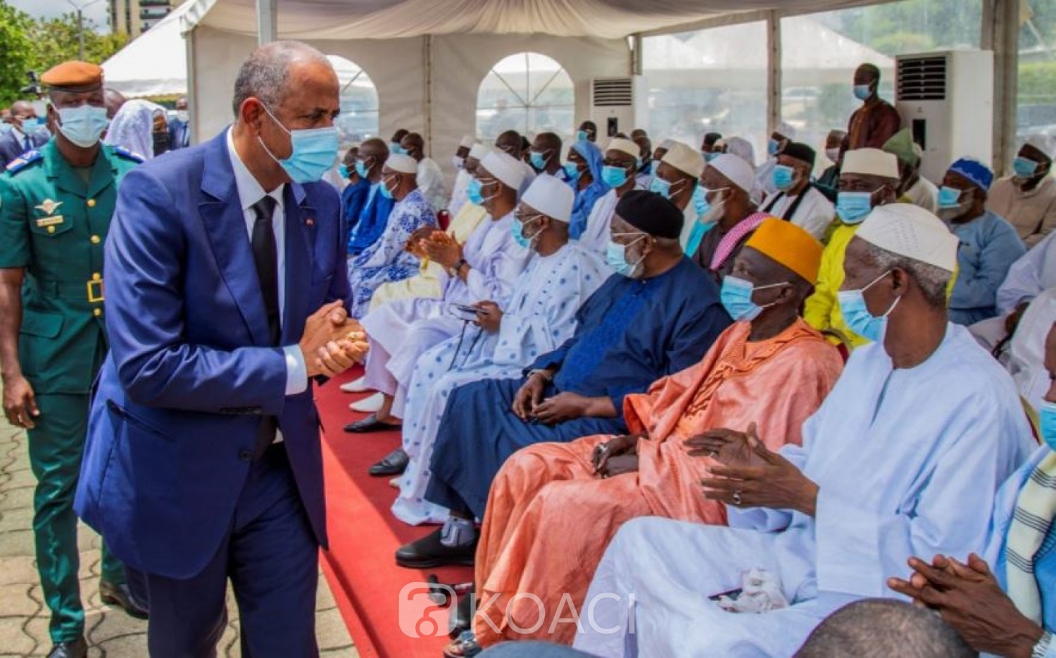 Côte d'Ivoire : Décès du Président du COSIM , Patrick Achi  présente les condoléances du gouvernement à la Communauté musulmane