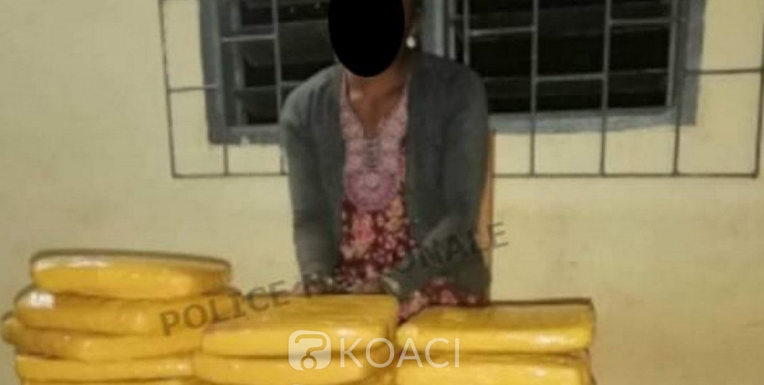 Côte d'Ivoire : Bangolo, une femme interpellée avec en sa possession 14 kilogrammes de drogue