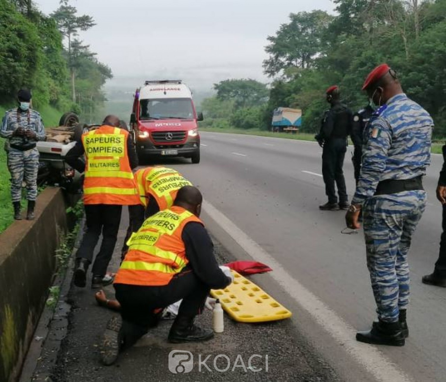 Côte d'Ivoire : Abobo-N'dotré, un grave accident signalé au carrefour (Bandji), 07 morts bilan provisoire