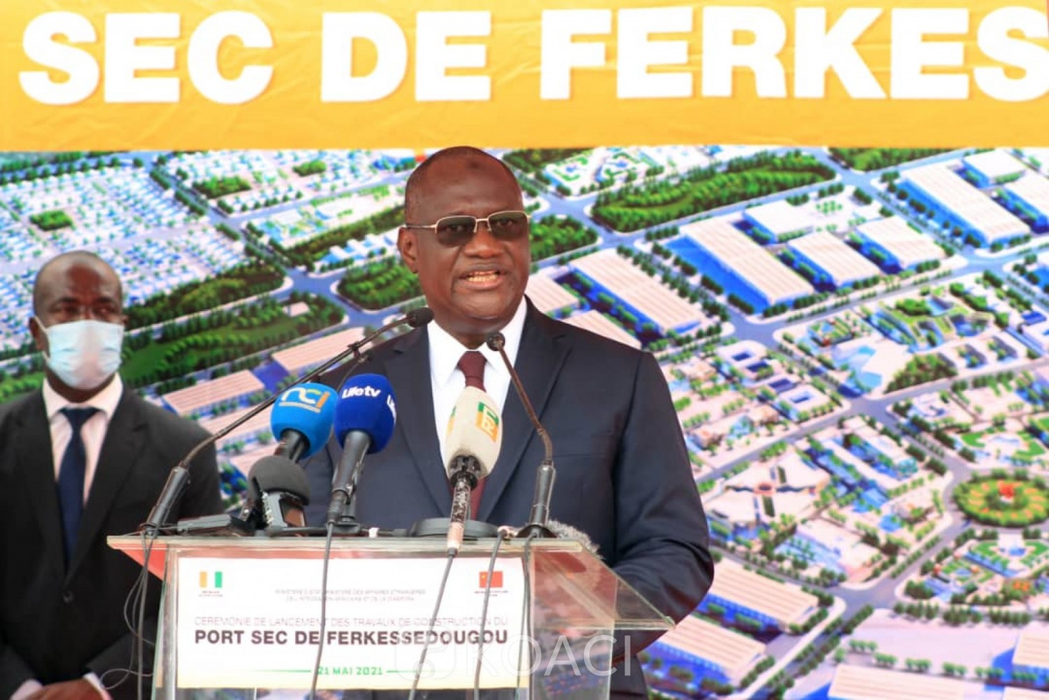 Côte d'Ivoire : Lancement des travaux du Port Sec de Ferké, Tené Birahima Ouattara demande à la jeunesse du District des savanes de saisir sa chance pour un emploi durable et décent