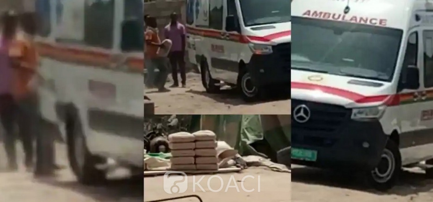 Ghana :  Scandale d'une ambulance transportant du ciment