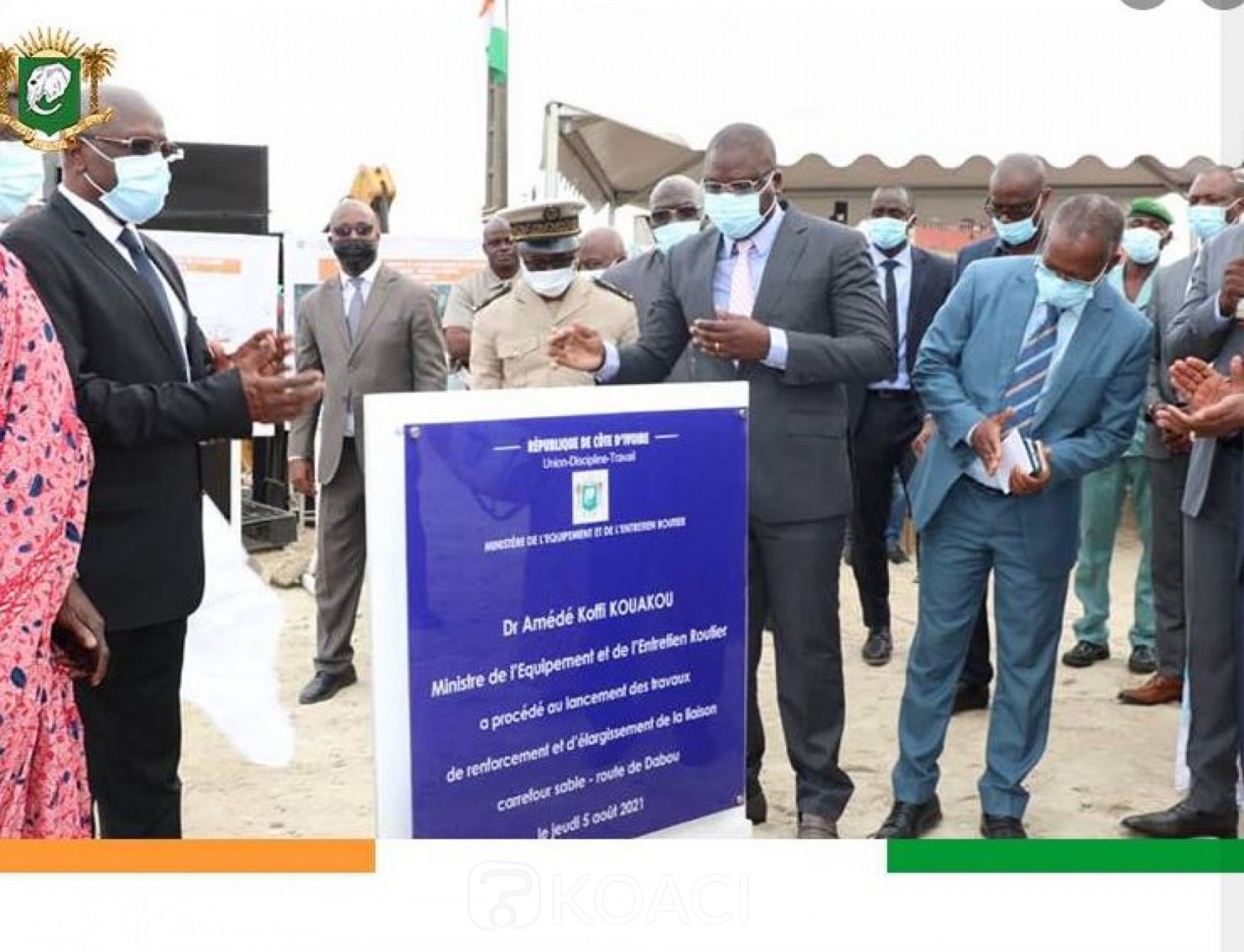 Côte d'Ivoire : Les travaux de renforcement et d'élargissement de l'axe carrefour sable - siporex- route de Dabou lancés
