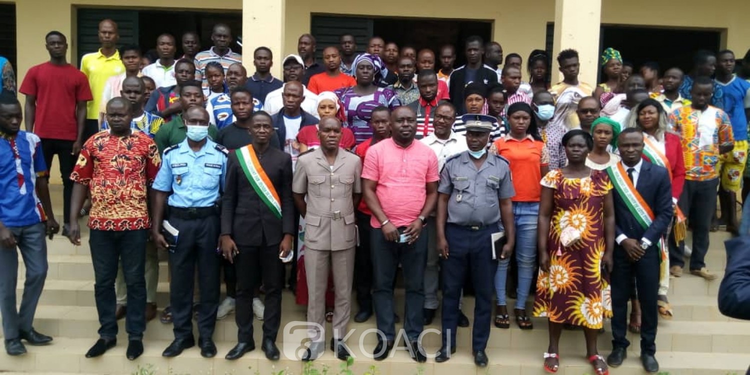 Côte d'Ivoire : Pour la paix et la cohésion dans le pays, le président du PJCI engage des centaines de jeunes depuis Béoumi