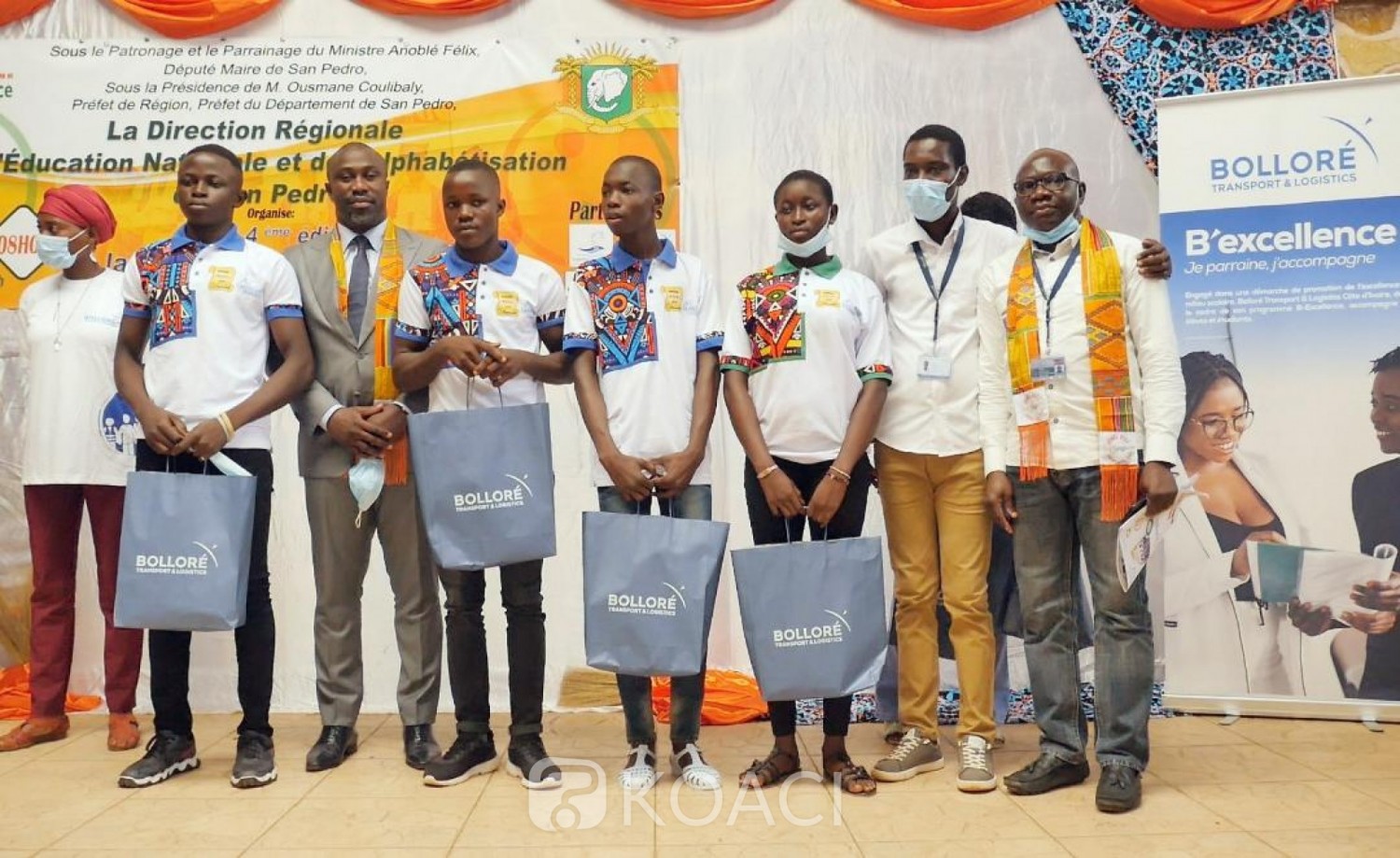 Côte d'Ivoire : B-Excellence, les meilleurs élèves de San Pedro récompensés par Bolloré