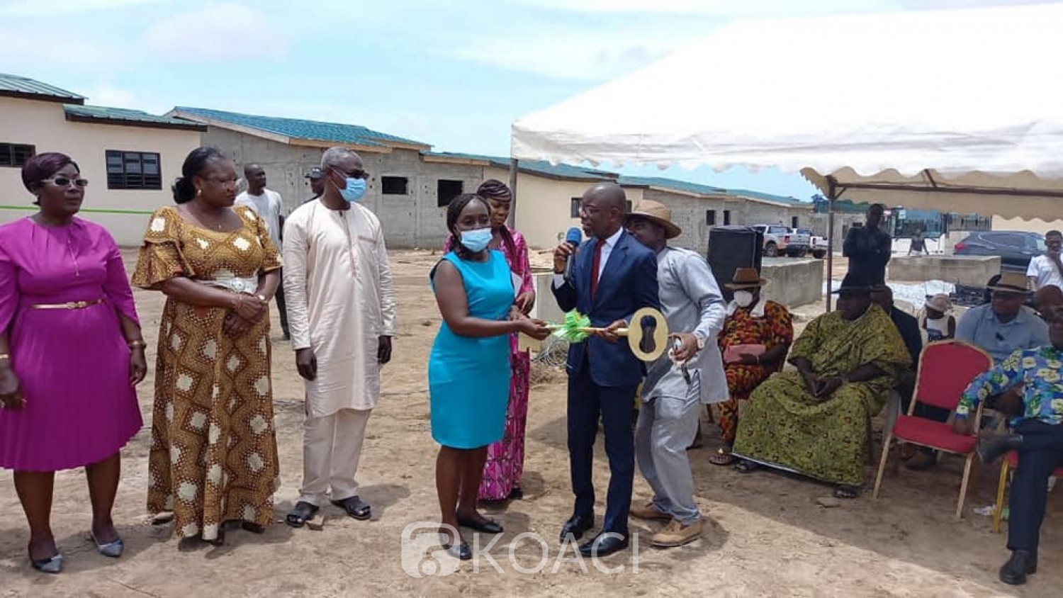 Côte d'Ivoire : Projet immobilier des agents de la mutuelle du  Ministère du Commerce, les premiers souscripteurs reçoivent leurs clés