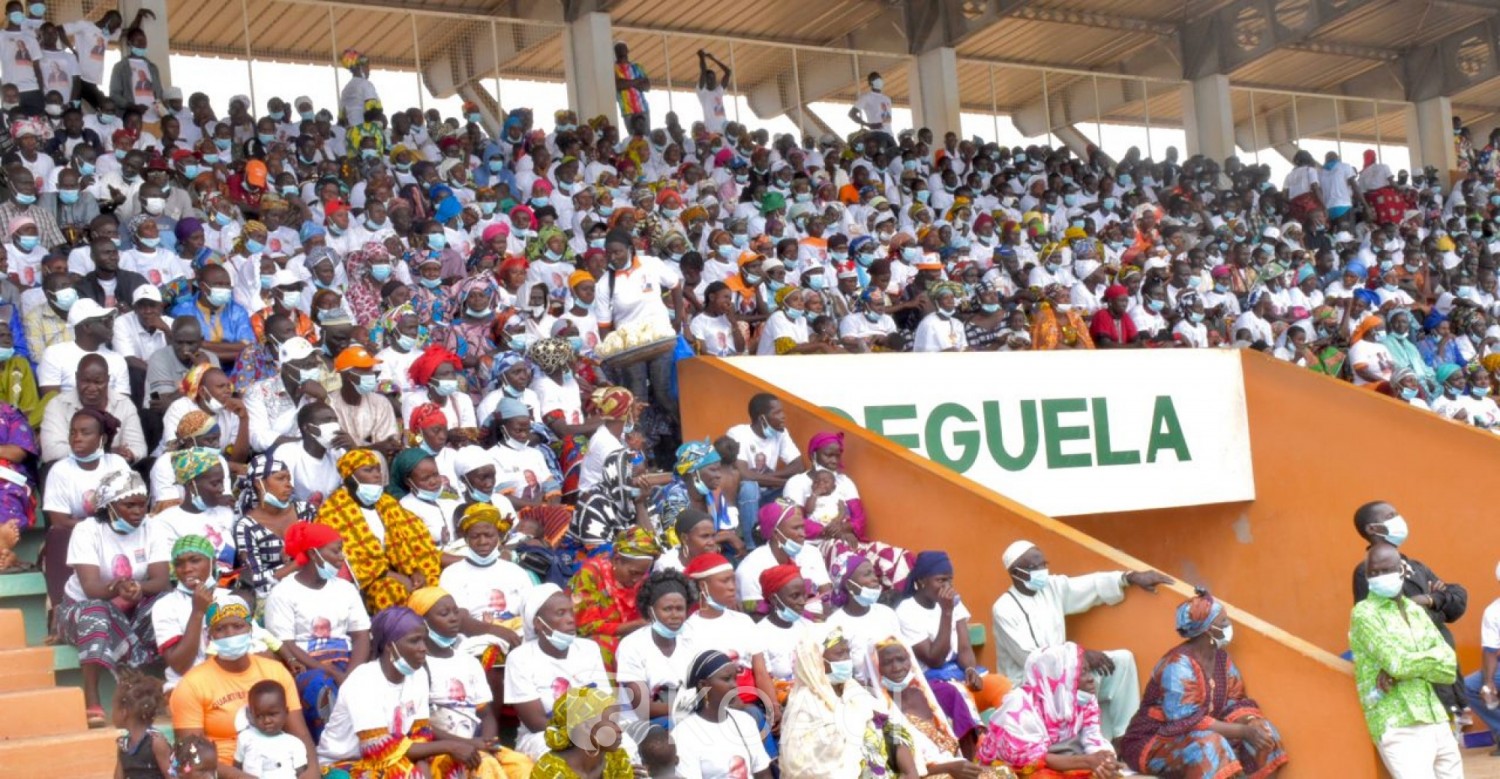 Côte d'Ivoire : Hommage du Woroba à Ouattara, le stade Losseni Soumahoro fait le plein à Séguéla