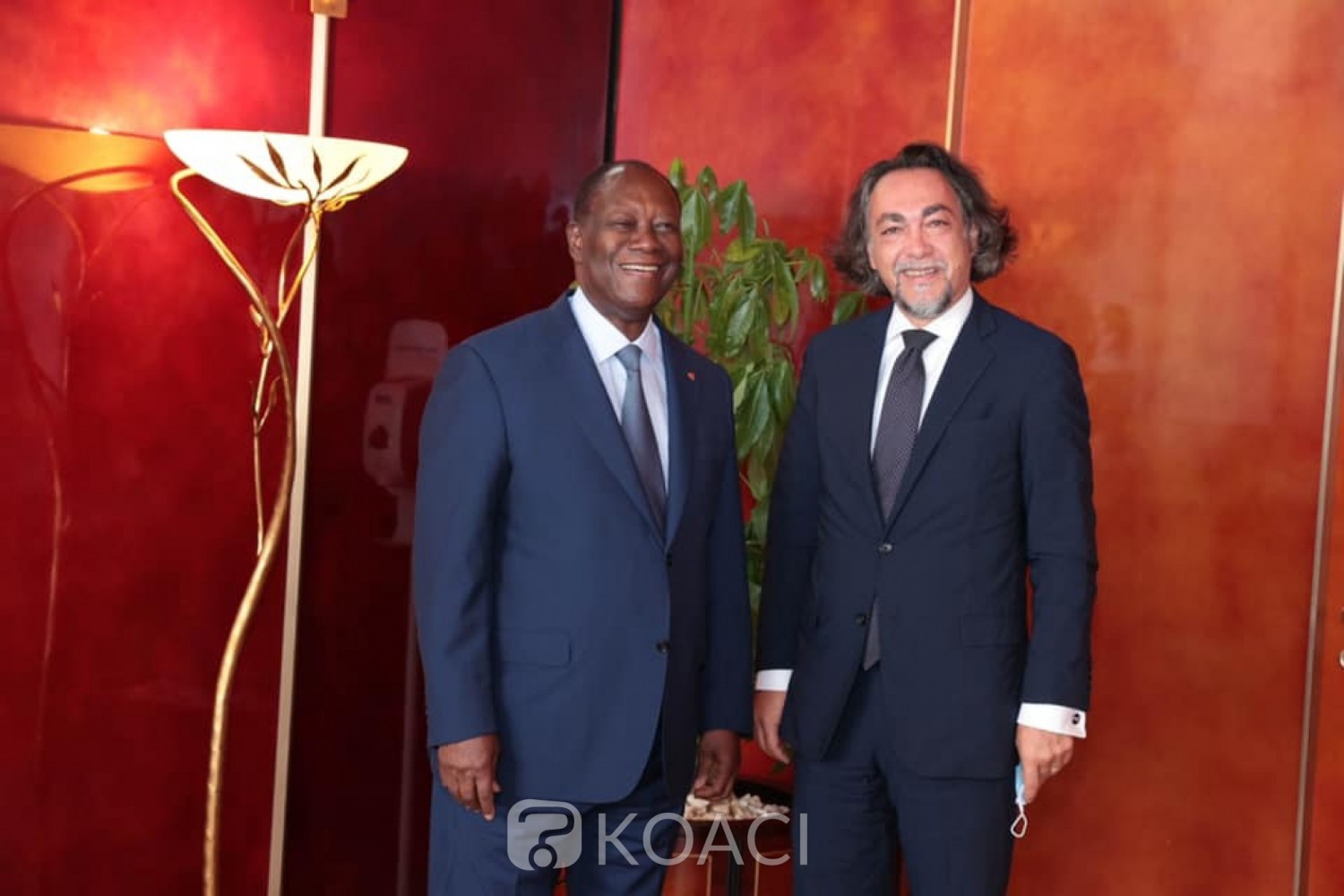 Côte d'Ivoire-Italie : Ouattara réaffirme sa détermination à poursuivre avec son homologue Mattarella la diversification de la coopération entre leurs  deux pays