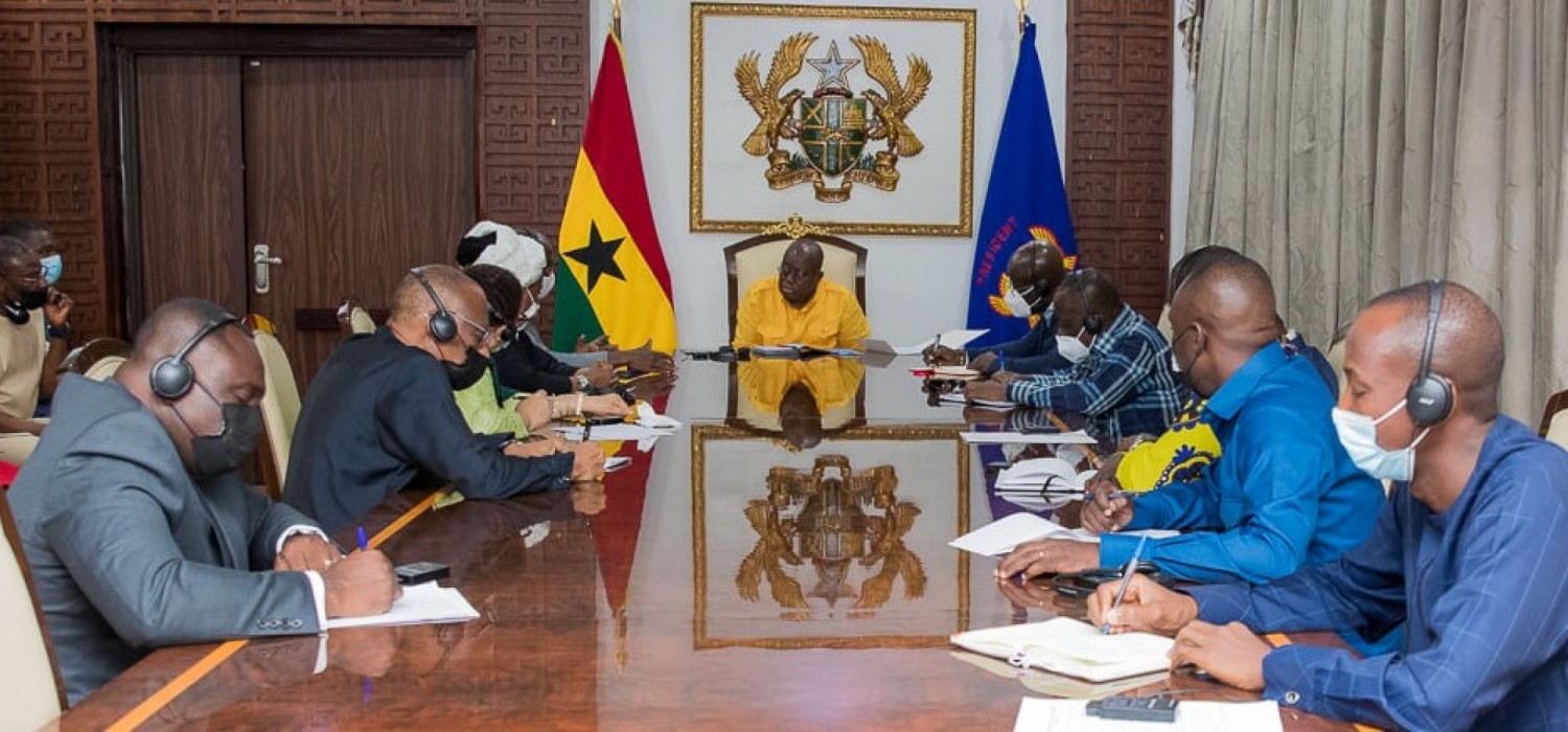 Ghana-Guinée :  Plan de transition du CNRD présenté à Akufo-Addo, cas de Condé et position de la CEDEAO