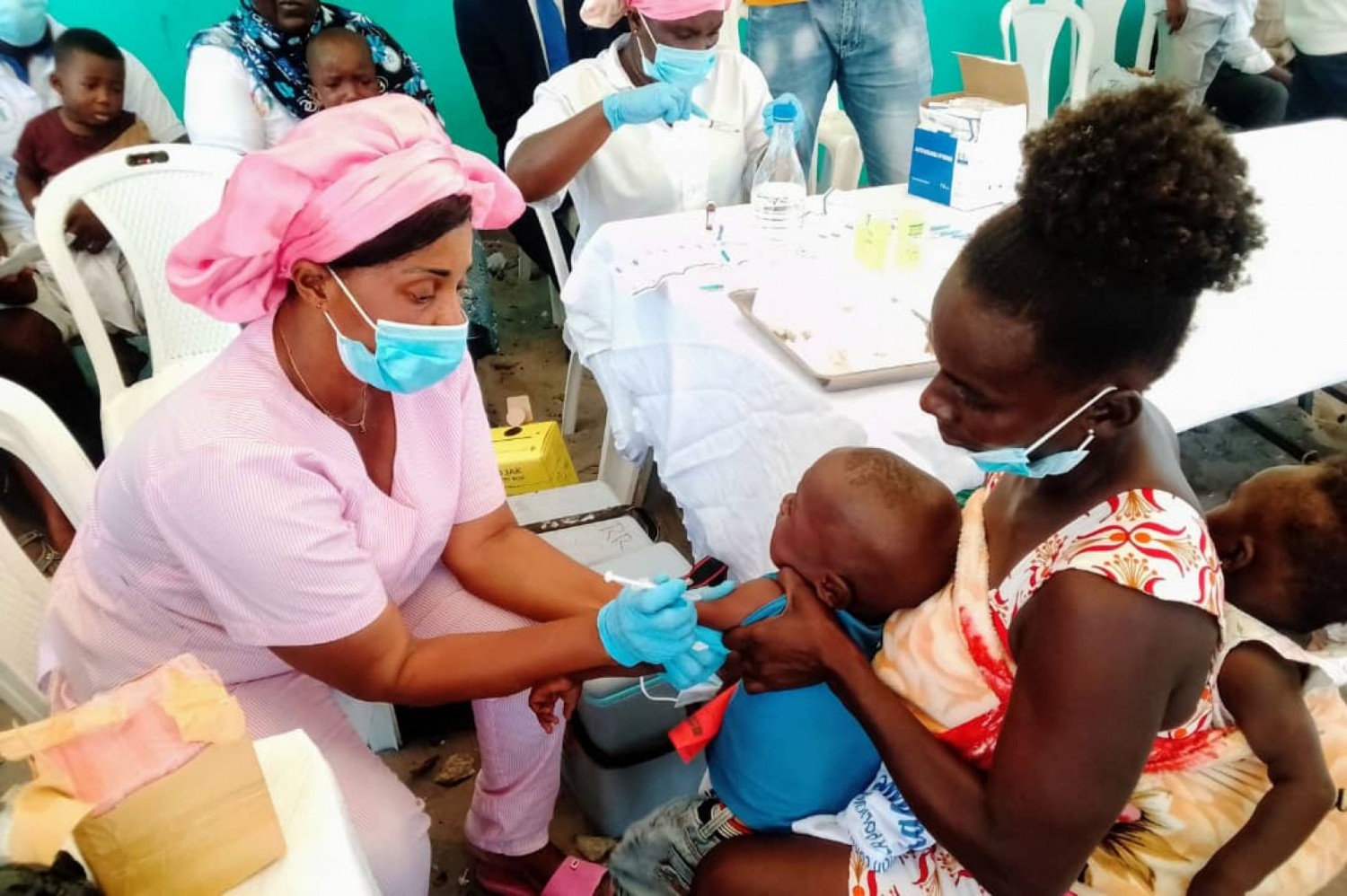Côte d'Ivoire :    Port-Bouët, demarrage effective de la campagne de vaccination contre la rougeole rubéole et Poliomyélite à Adjahui-Coubé