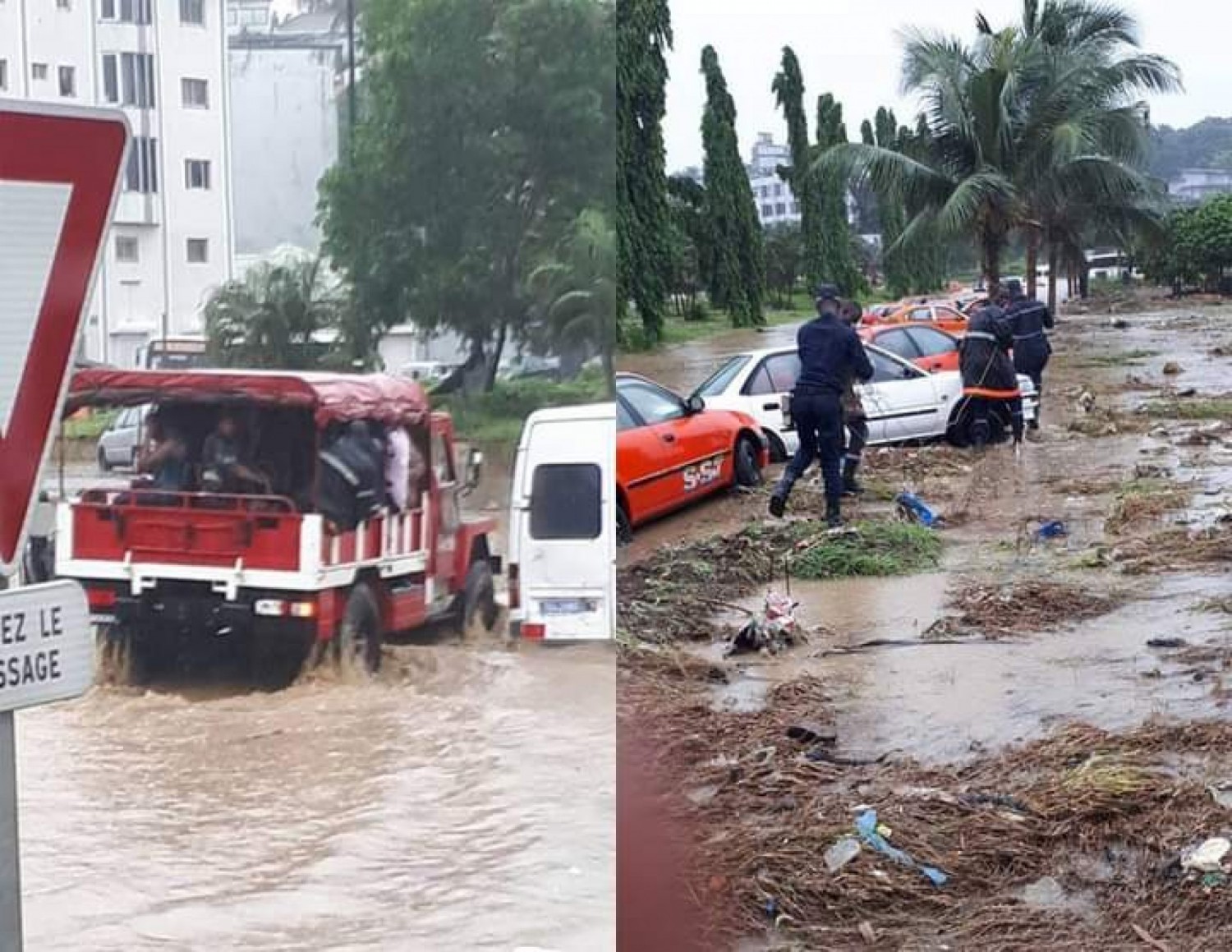 Côte d'Ivoire : Fortes pluies à Abidian, à Yopougon, 02 écoliers emportés par les eaux