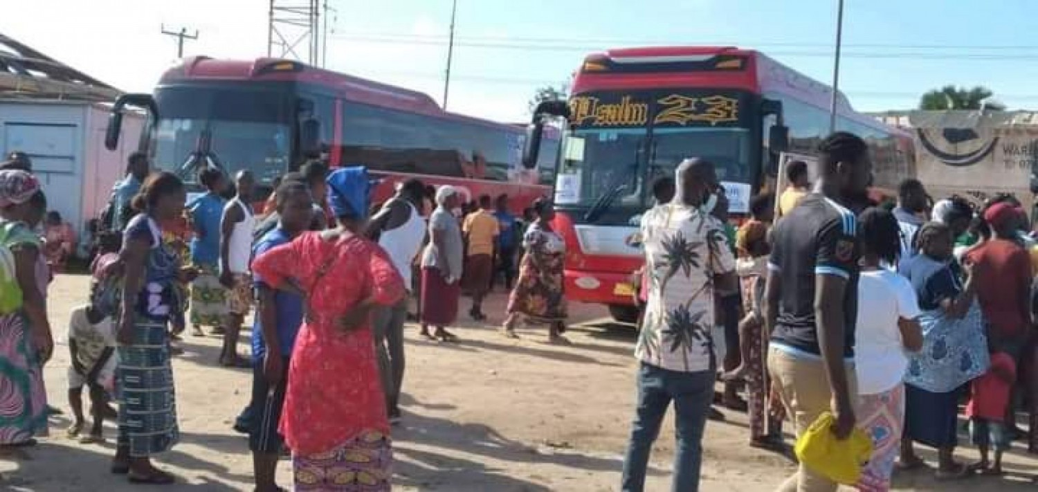 Côte d'Ivoire : Retour volontaire au Pays, deux convois de 300 ivoiriens réfugiés regagnent Abidjan