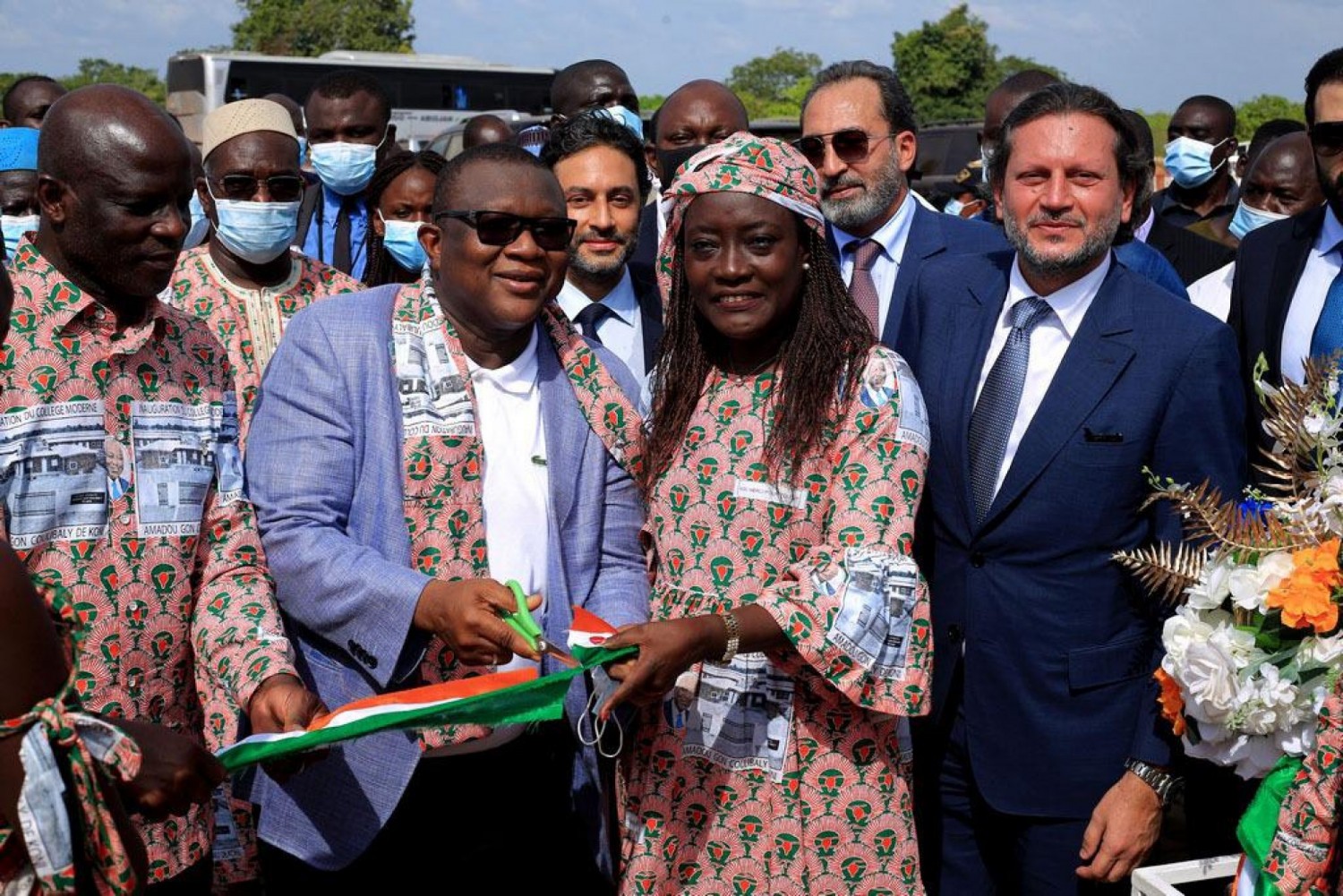 Côte d'Ivoire :   AGC immortalisé à travers un collège flambant neuf construit à Koni, inauguré par Mariatou Koné et Amadou Coulibaly