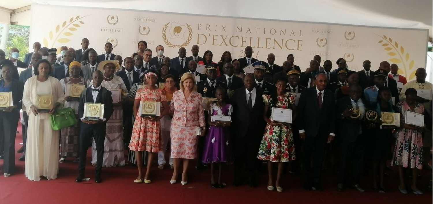 Côte d'Ivoire : Prix d'excellence 2021, 84 lauréats primés, 840 millions de FCFA, des diplômes et des trophées distribués