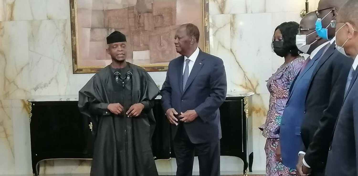 Côte d'Ivoire-Nigeria : Depuis Abidjan, le Vice-Président Yemi Osinbajo annonce la signature de neuf accords entre les deux pays