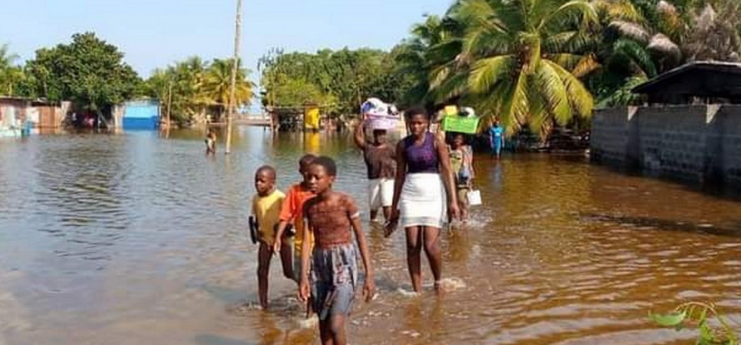 Ghana : Secours après les raz-de-marée dans la Volta, plus de 4 000 habitants déplacés