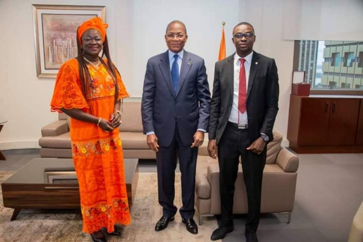 Côte d'Ivoire : Projet immobilier, Bruno Koné échange avec une promotrice