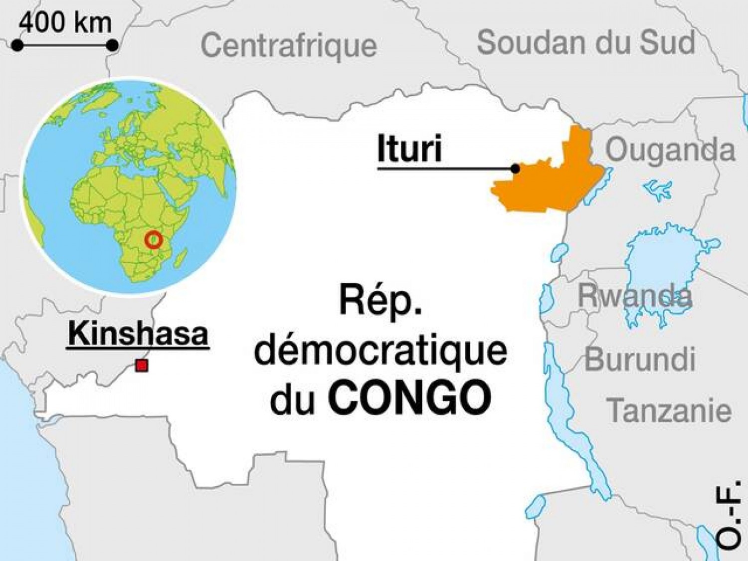 RDC : Plusieurs attaques en Ituri font au moins 29 morts