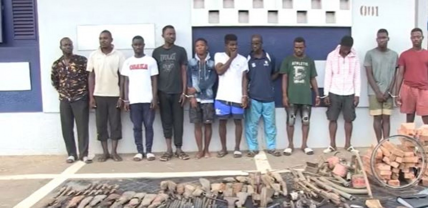 Côte d'Ivoire : Yamoussoukro, plus d'une dizaine de coupeurs de route présumés mis aux arrêts