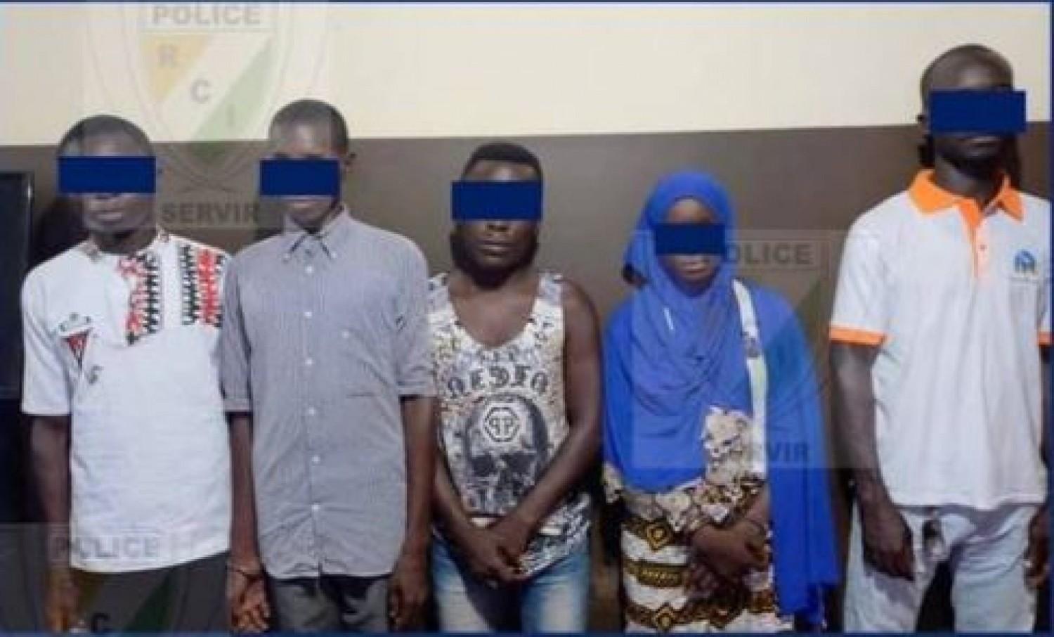 Côte d'Ivoire : Soubré, cinq individus interpellés par la police pour des faits d'escroquerie, menaces et séquestration