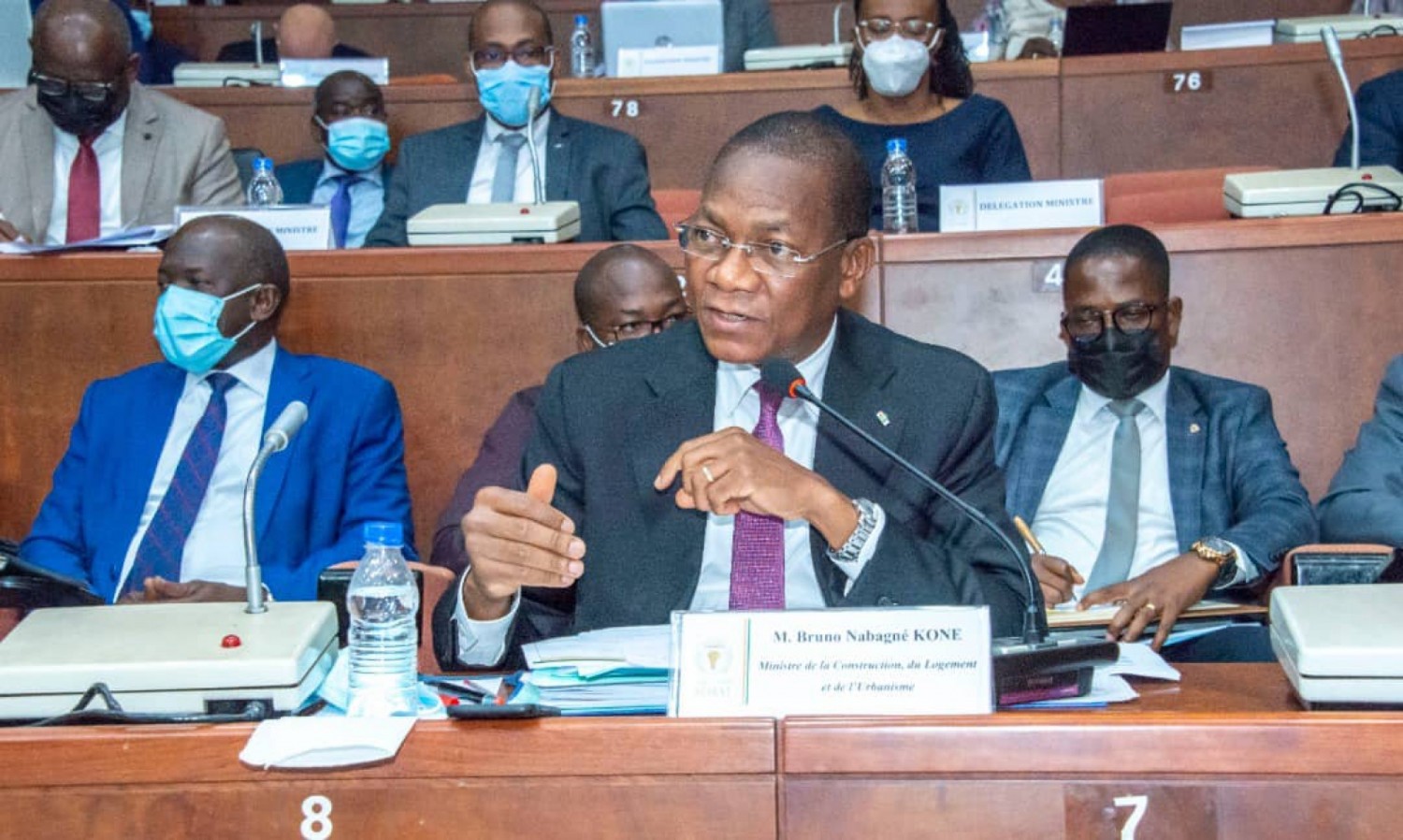 Côte d'Ivoire : Adoption du Budget 2022 du Mclu, Bruno Koné félicité par les sénateurs