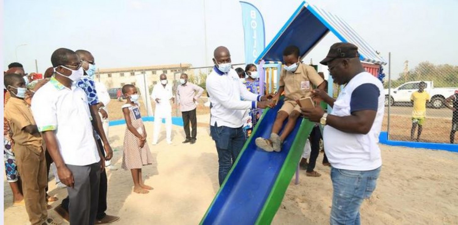 Côte d'Ivoire : Daloa, Bolloré Transport & Logistics offre une aire de jeu aux enfants victimes du VIH SIDA