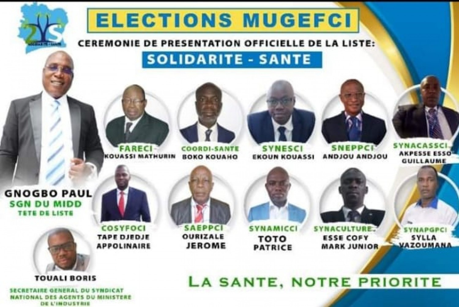 Côte d'Ivoire :  MUGEFCI, le Groupe Solidarité Santé déclaré vainqueur avec 58%, démarrage du contentieux depuis lundi, fin vendredi