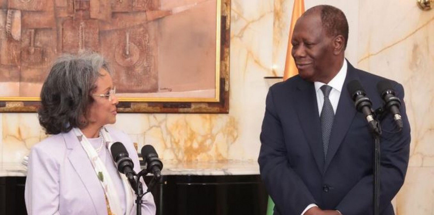 Côte d'Ivoire : La présidente Ethiopienne Sahle-Work Zewde chez Ouattara, coopération et crise Tigréenne au menu des échanges