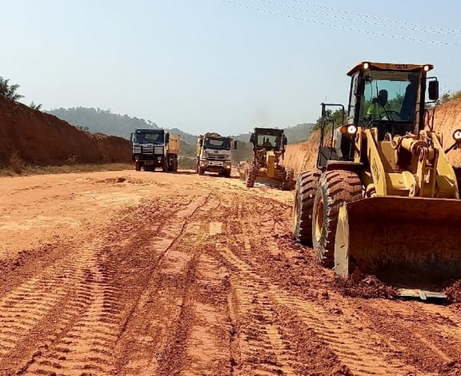 Côte d'Ivoire : Région du Cavally, reprise des travaux de reprofilage de l'axe Sahibly Toulepleu