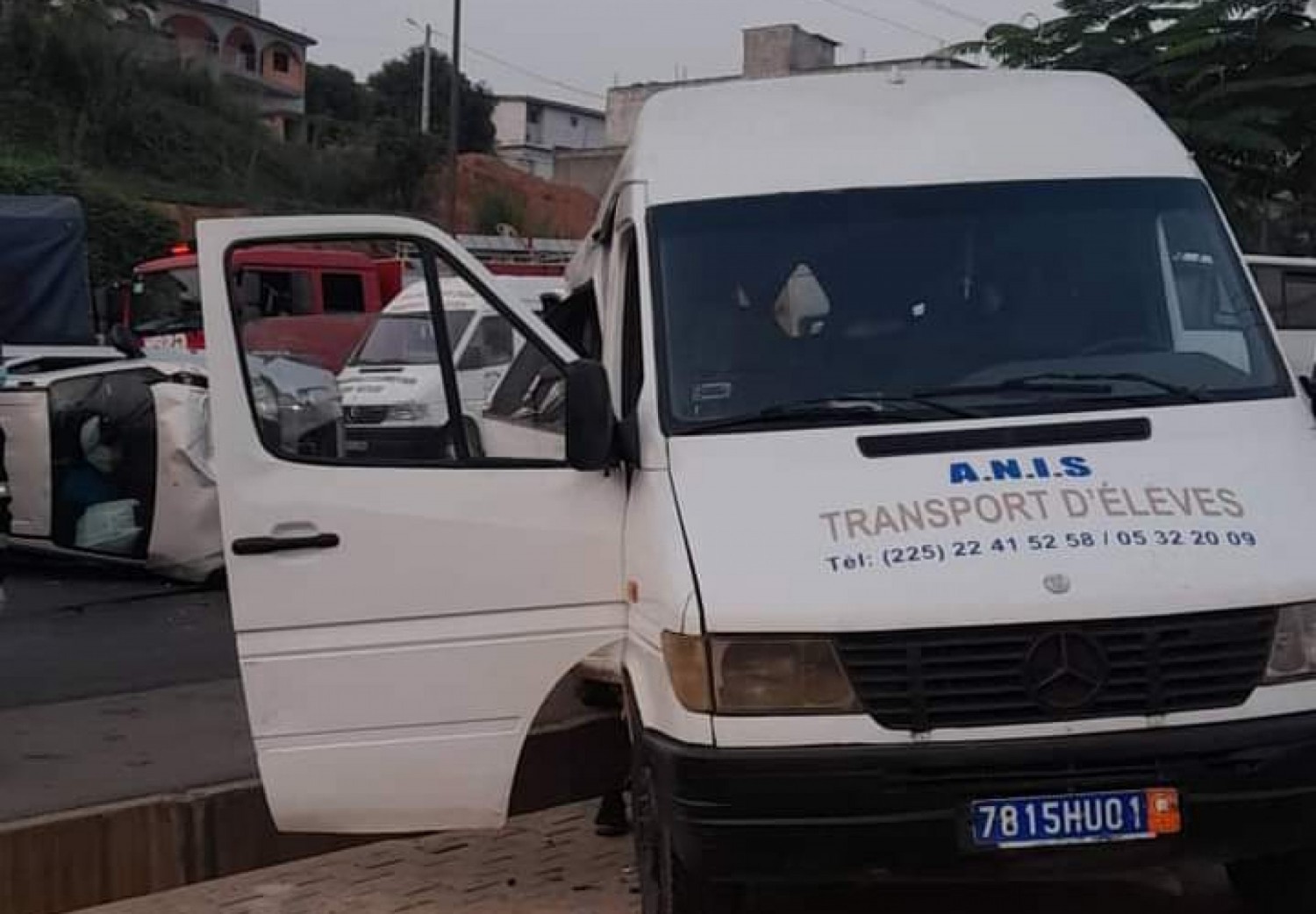 Côte d'Ivoire : Bingerville, carambolage impliquant un véhicule de transport d'élèves, 18 victimes, 01 décès