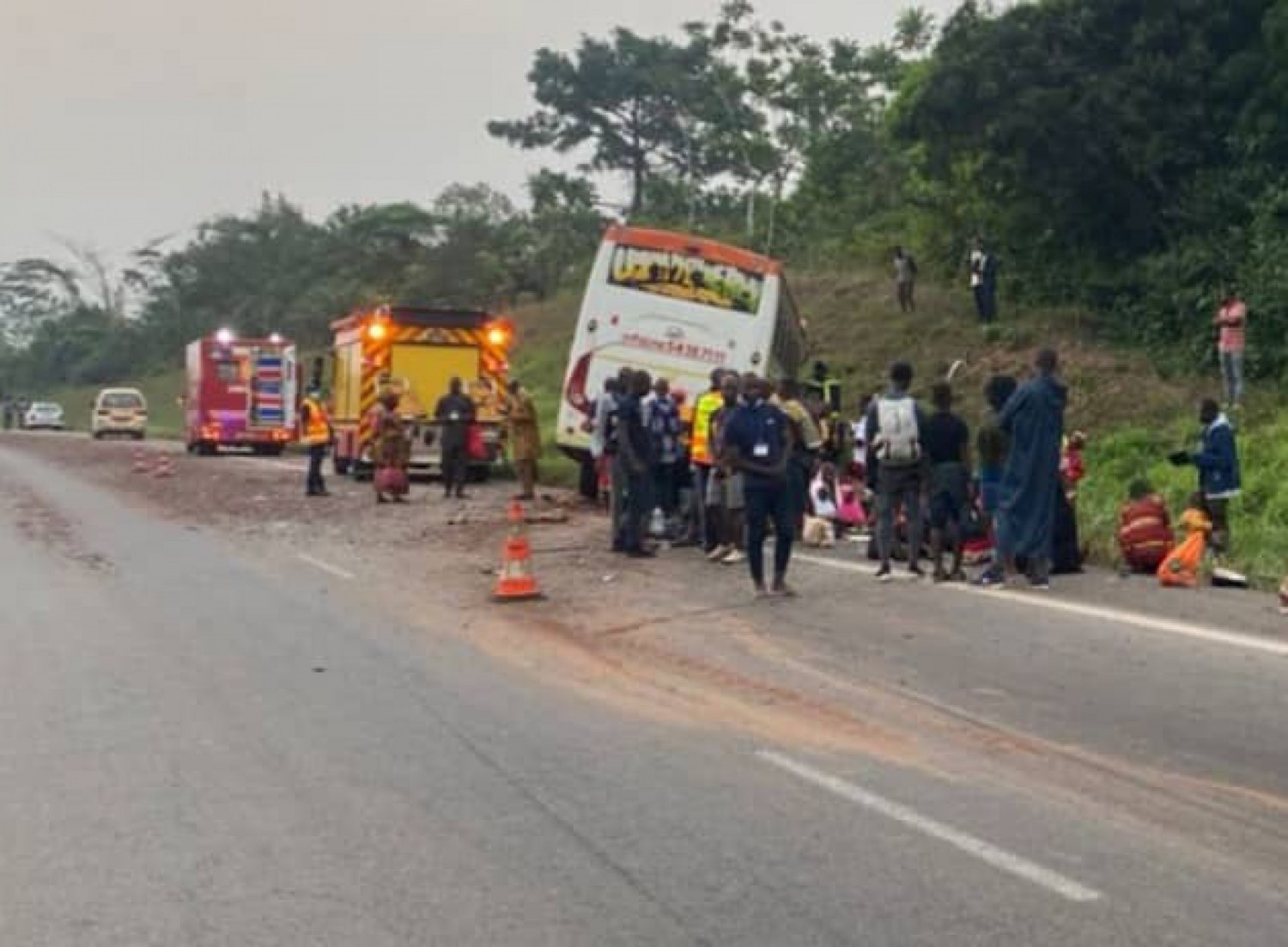 Côte d'Ivoire : Accident ce vendredi sur l'autoroute du nord, plusieurs  victimes dont un mort