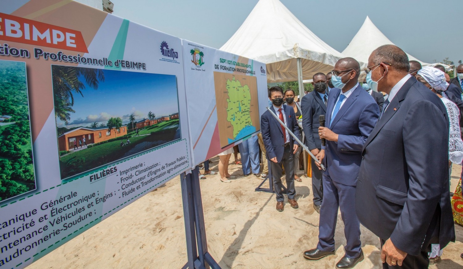 Côte d'Ivoire : Lancement de la construction du premier des 7 établissements de formation professionnelle, coût total 146,5 milliards