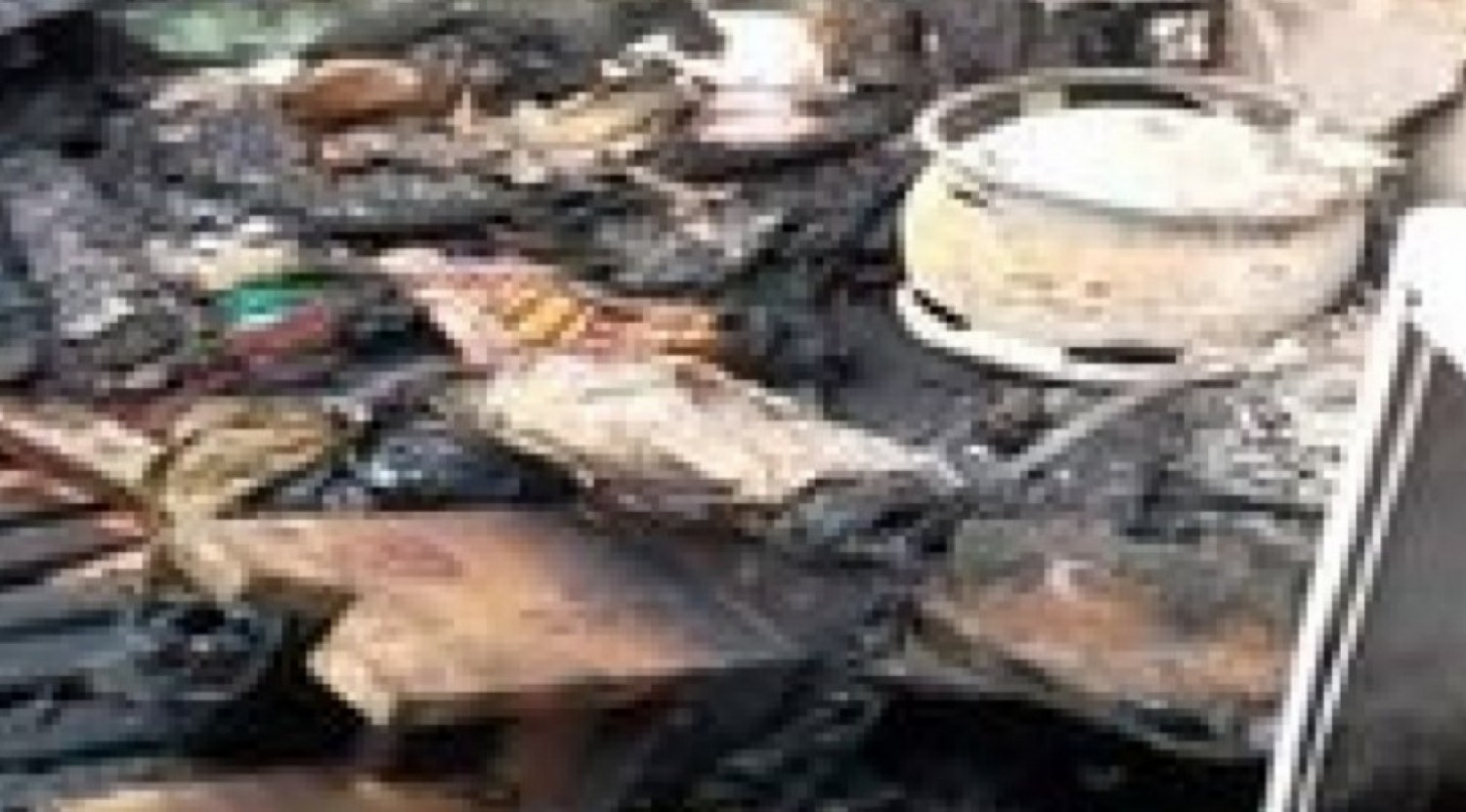Côte d'Ivoire : Grand-Lahou, le domicile d'un enseignant ravagé par un incendie