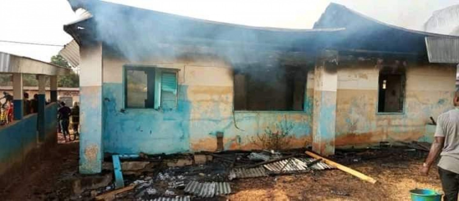 Côte d'Ivoire : Guiglo, le centre de santé rural de Mona  ravagé par un incendie