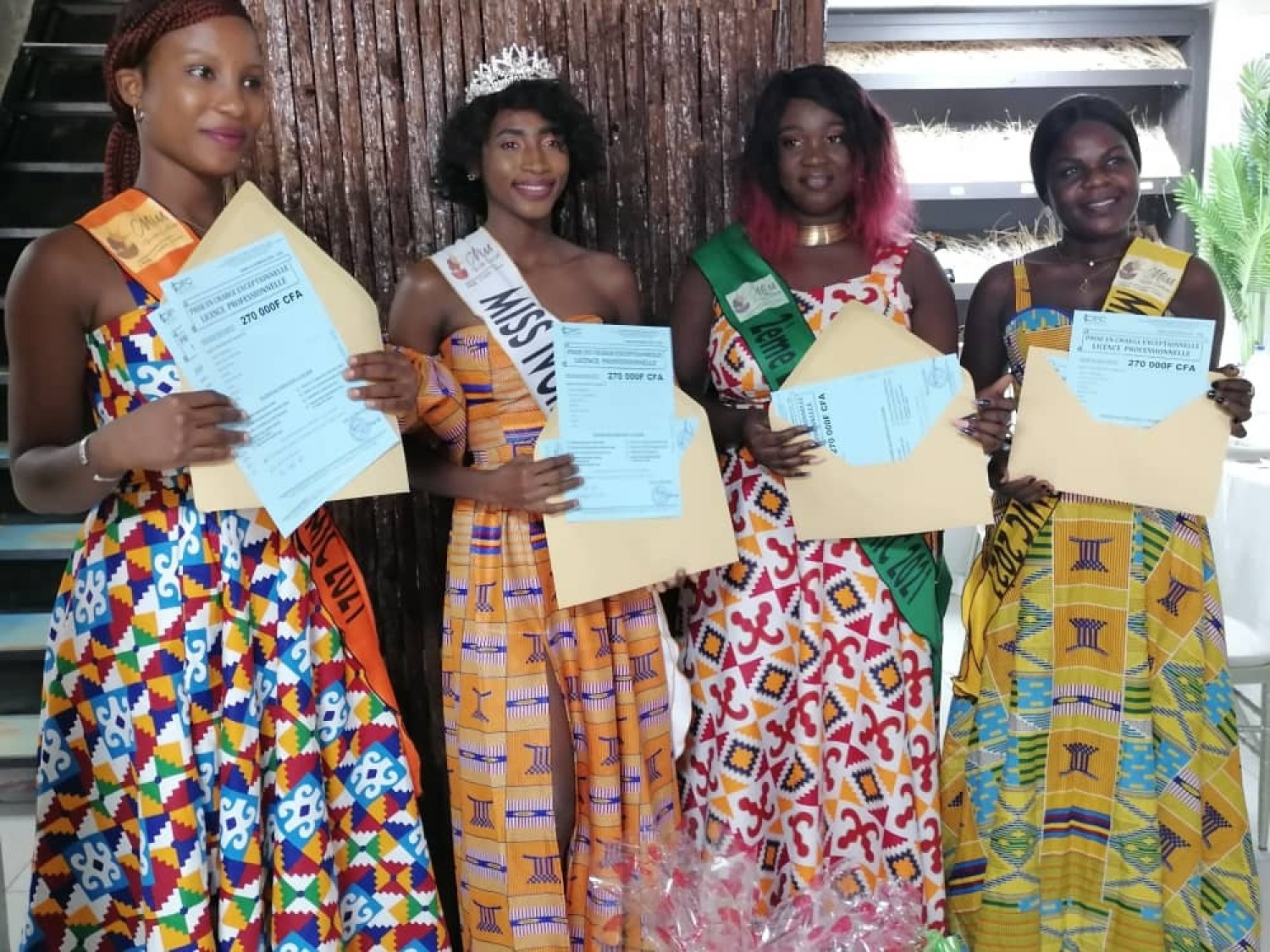 Côte d'Ivoire:    Miss Ivoire Culture, les quatre vainqueurs de la 3ème édition ont reçu leurs lots
