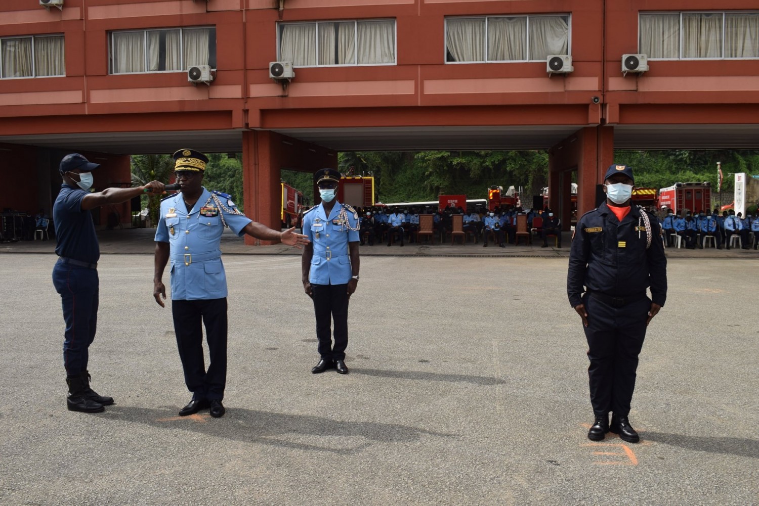 Côte d'Ivoire : Caserne des Sapeurs-Pompiers de l'Indénié, deux capitaines prennent fonction pour leurs nouvelles missions