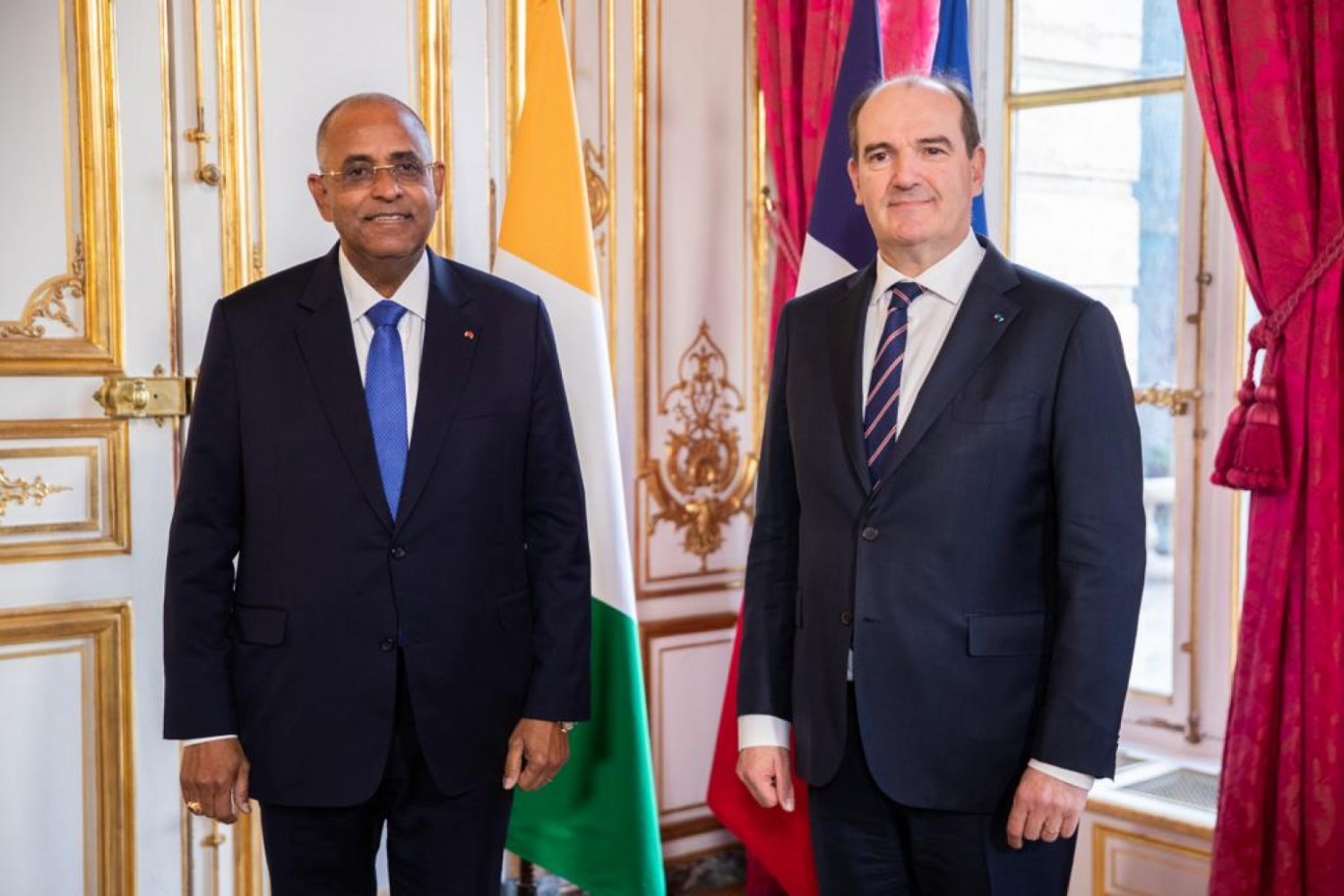 Côte d'Ivoire : Achi de retour des Etats-Unis passe par la France et échange avec Jean Castex sur la vision 2030 de Ouattara