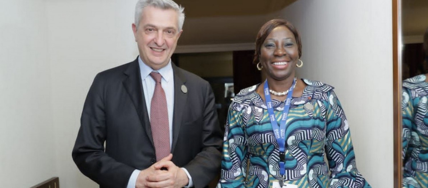 Côte d'Ivoire :   Depuis Doha, le Haut Commissaire du HCR promet à Kandia se rendre à Abidjan pour annoncer officiellement la fin du statut des réfugiés