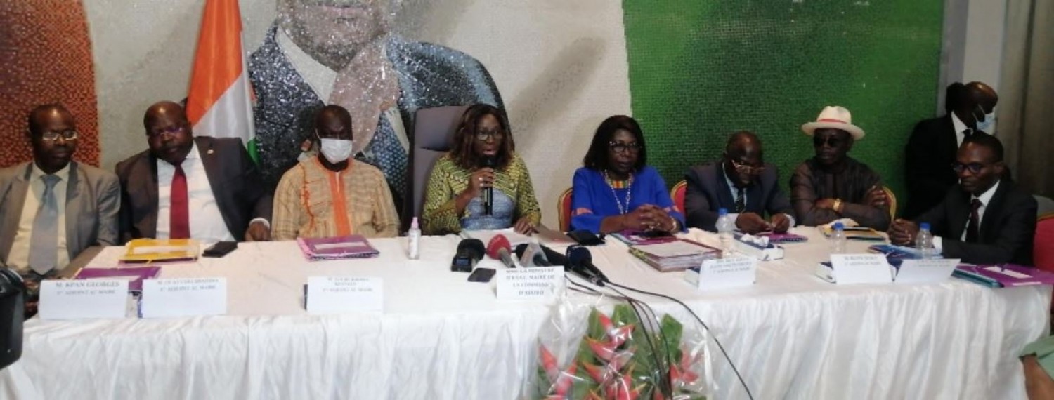 Côte d'Ivoire :  Premier conseil municipal d'Abobo, Kandia annonce le lancement des travaux du CHU, de la piscine municipale, de l'école garage et du grand marché etc. par Patrick Achi