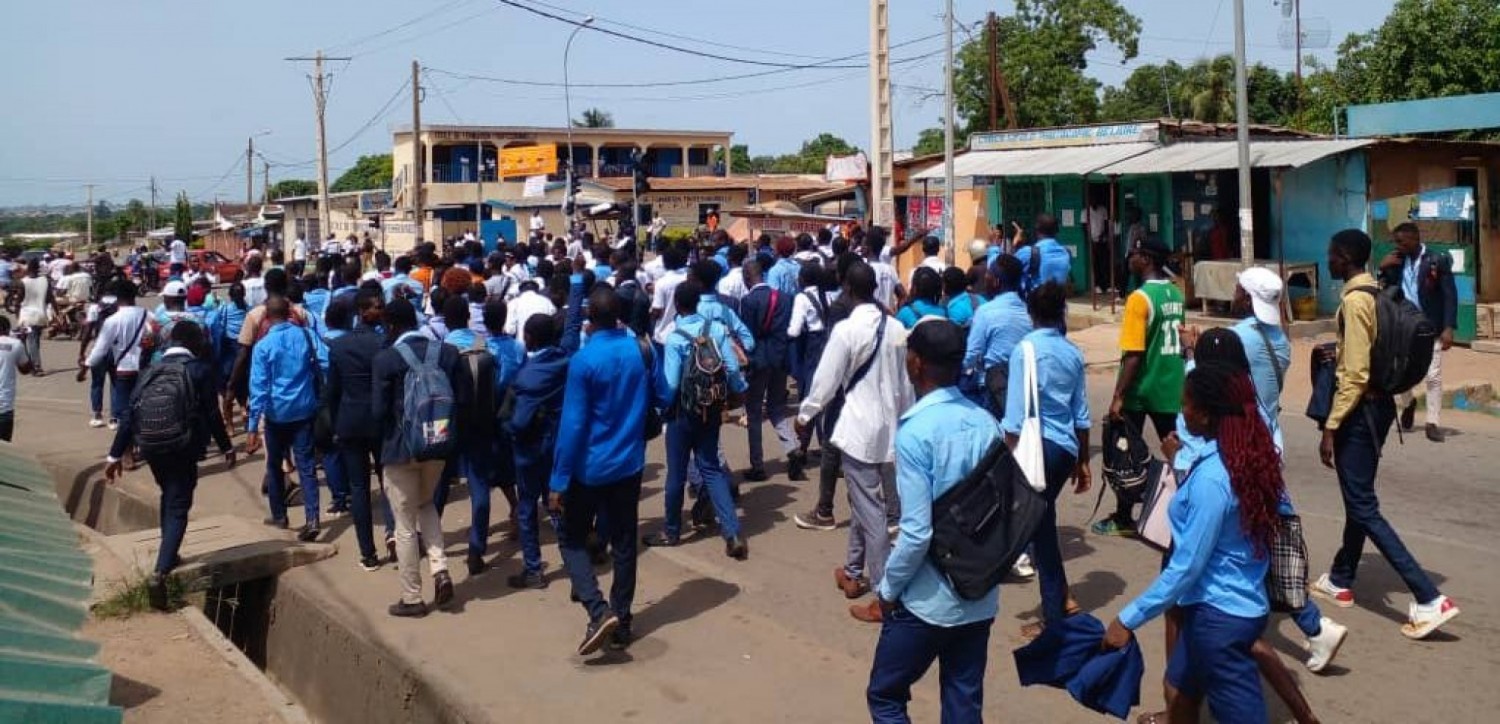 Côte d'Ivoire : Bouaké, élèves et étudiants dans les rues pour 72 heures, le SG du CEECI martèle « notre devoir c'est de défendre les intérêts des élèves et étudiants...»