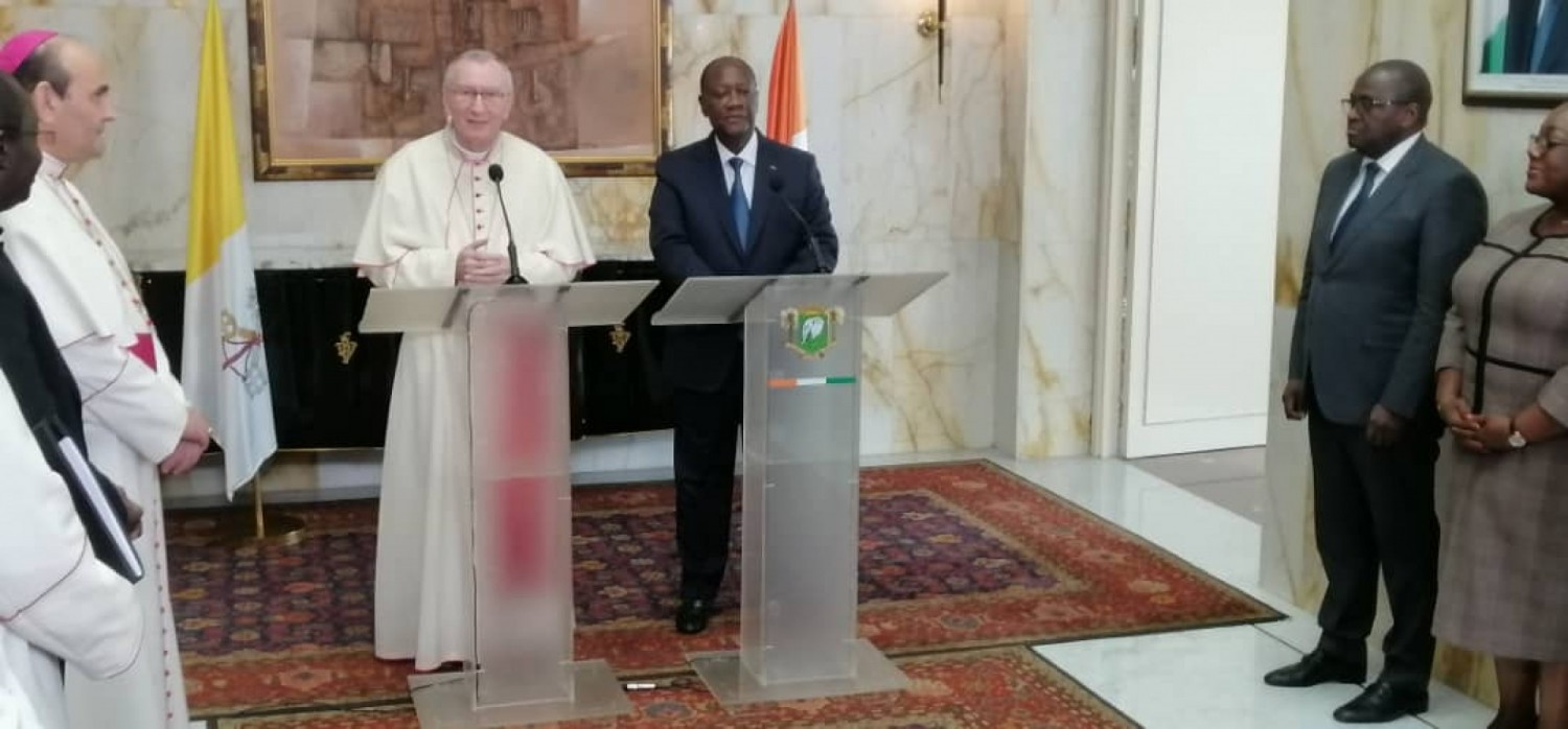 Côte d'Ivoire : En visite à Abidjan, le Secrétaire d'État du Vatican affirme que le pays est très engagé pour la paix, assure la continuité de la collaboration avec le Saint siège