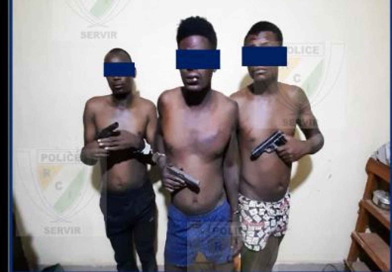 Côte d'Ivoire : Issia, la police surprend trois individus en plein braquage dans un  magasin