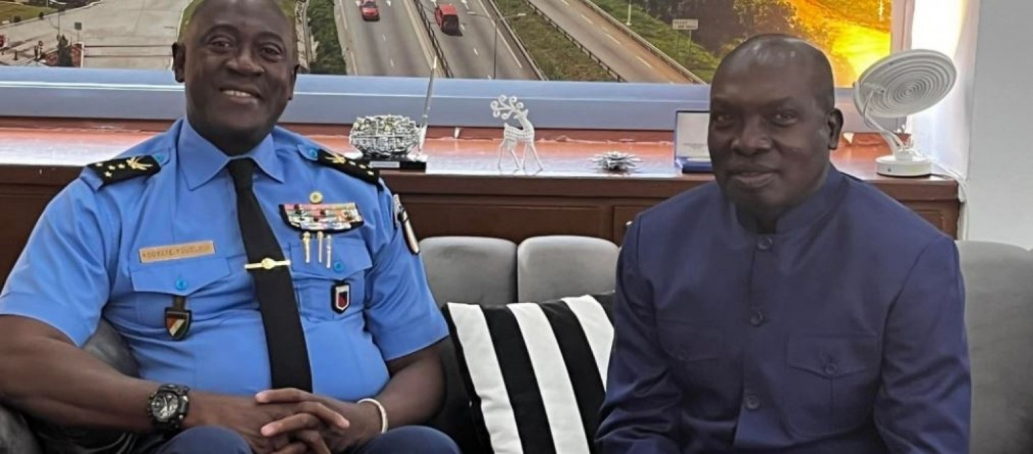 Côte d'Ivoire : Police, visite de courtoisie de Bredou M'Bia à son ancien DGA, Kouyaté