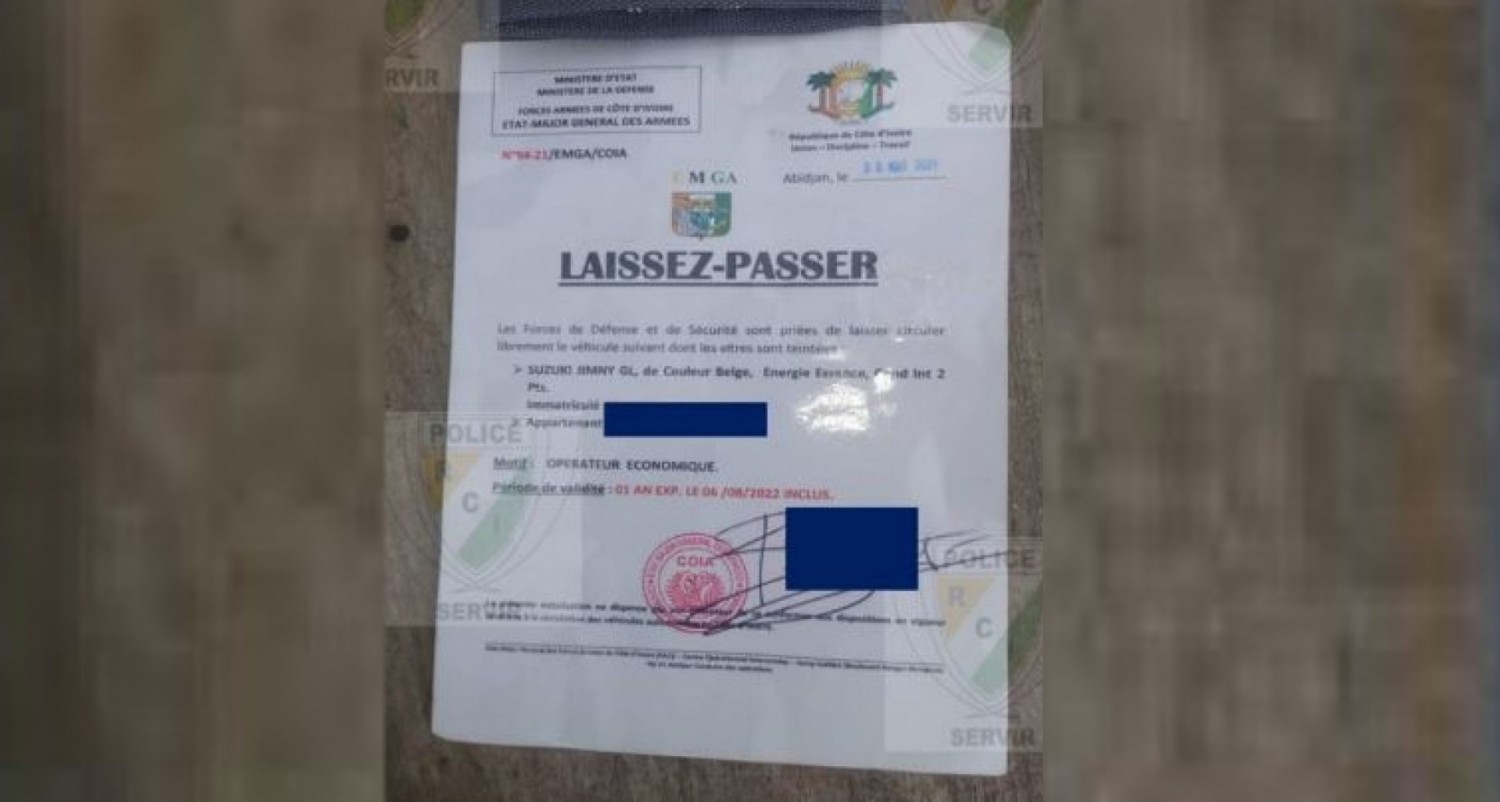 Côte d'Ivoire : Usage de faux Laissez-Passer, la Direction Générale de la Police décline toute responsabilité