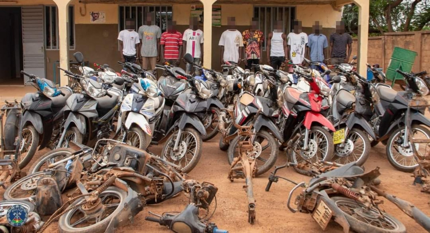 Burkina Faso : Une dizaine de malfrats spécialisés dans le vol d'engins mis aux arrêts par la Police