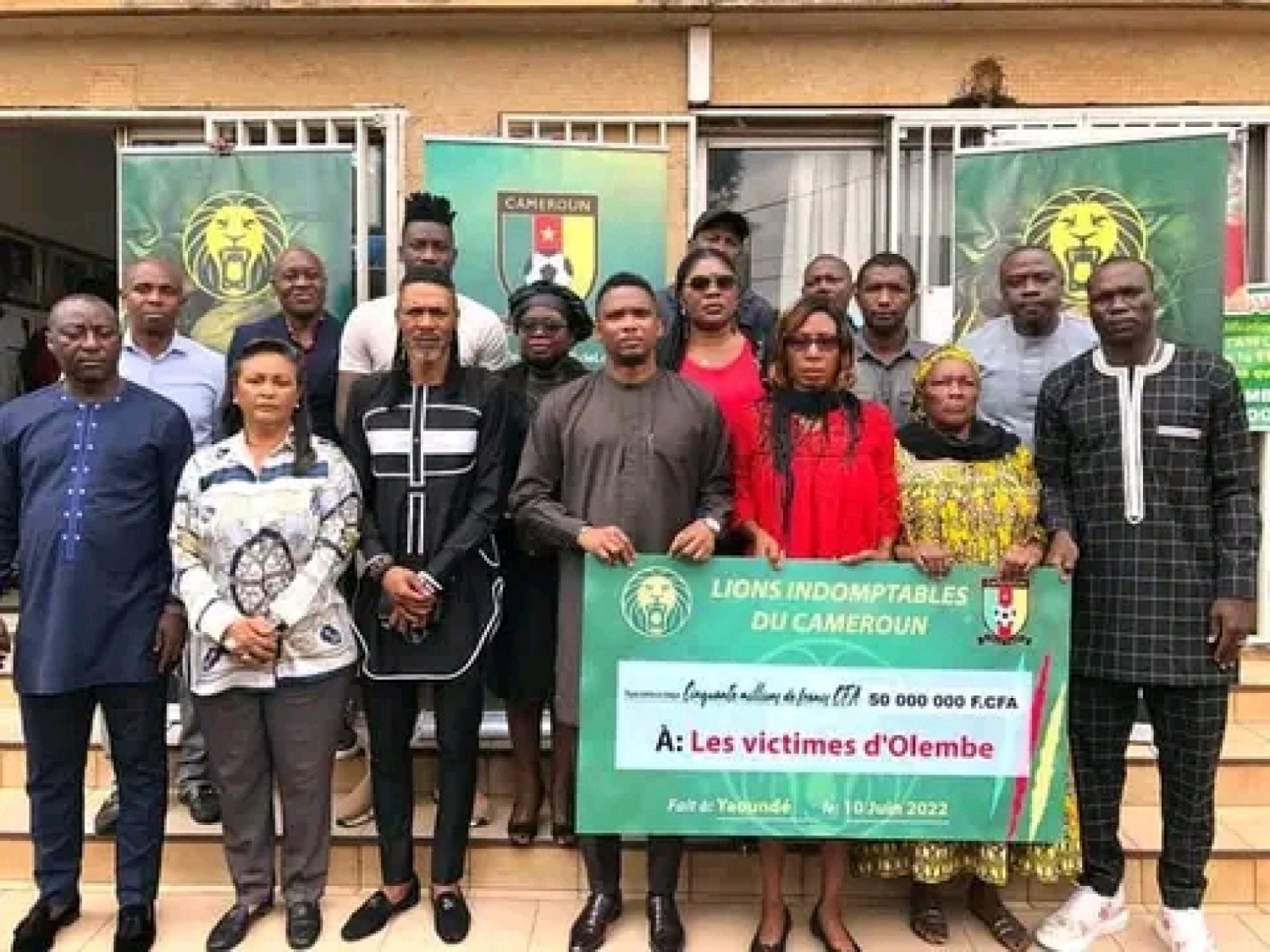 Cameroun : CAN 2021, les lions offrent 50 millions aux victimes de la bousculade d'Olembe