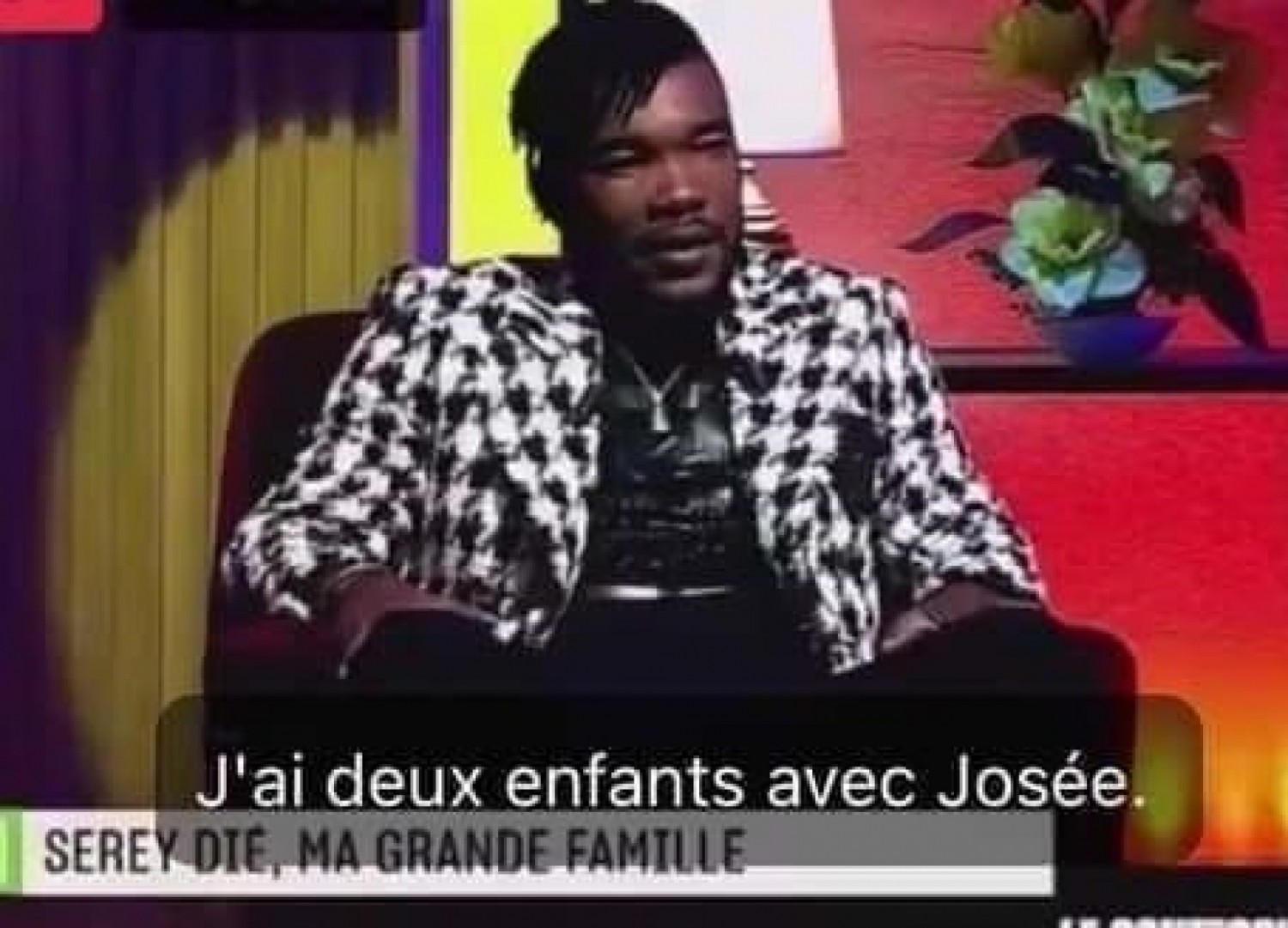 Côte d'Ivoire : Serey Dié avoue et dit assumer ses choix: « Avec Aline, nous sommes mariés légalement, je suis avec José j'ai 2 enfants avec elle...»