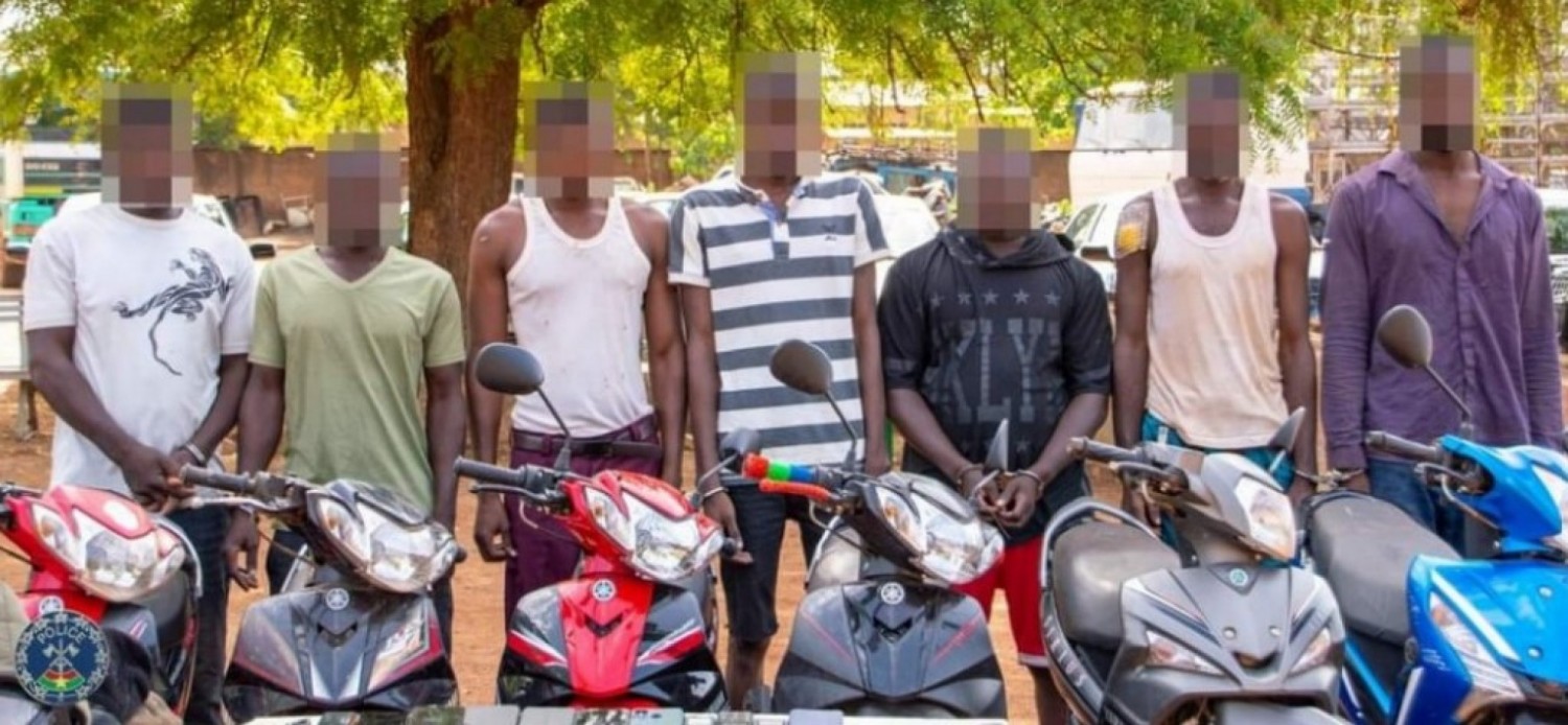 Burkina Faso : Sept individus membres de deux gangs arrêtés par la police