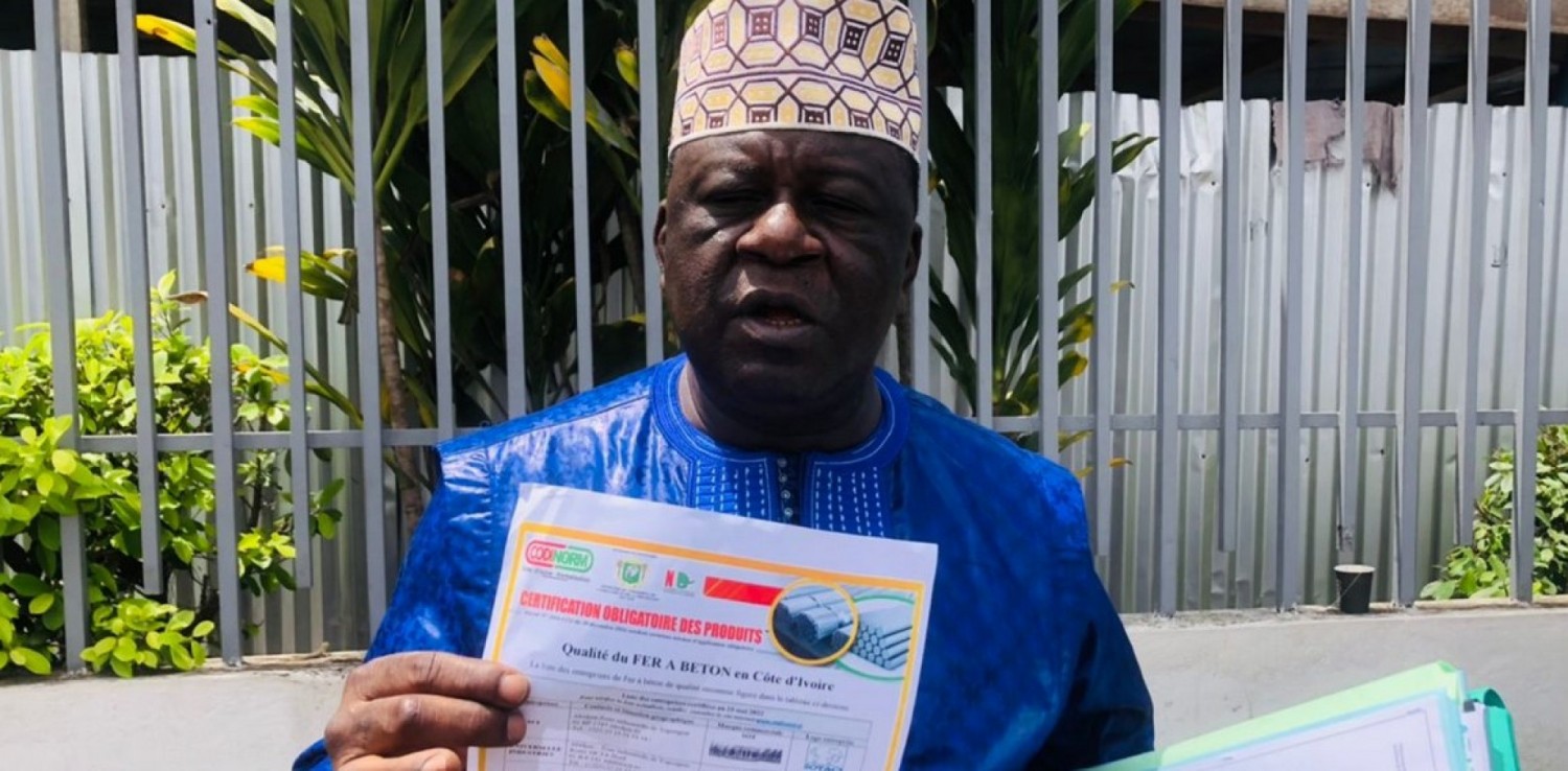 Côte d'Ivoire :   Commercialisation de faux fer à béton, Issiaka Diaby menace les personnalités politiques qui tenteraient d'entraver la procédure judiciaire en cours